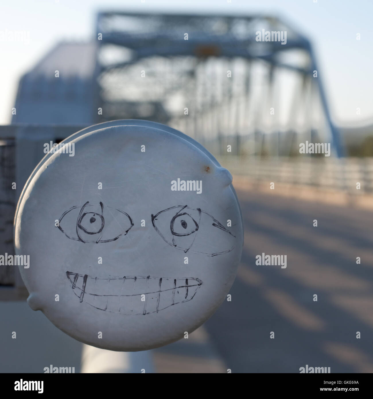 Faccia buffa Graffiti Foto Stock