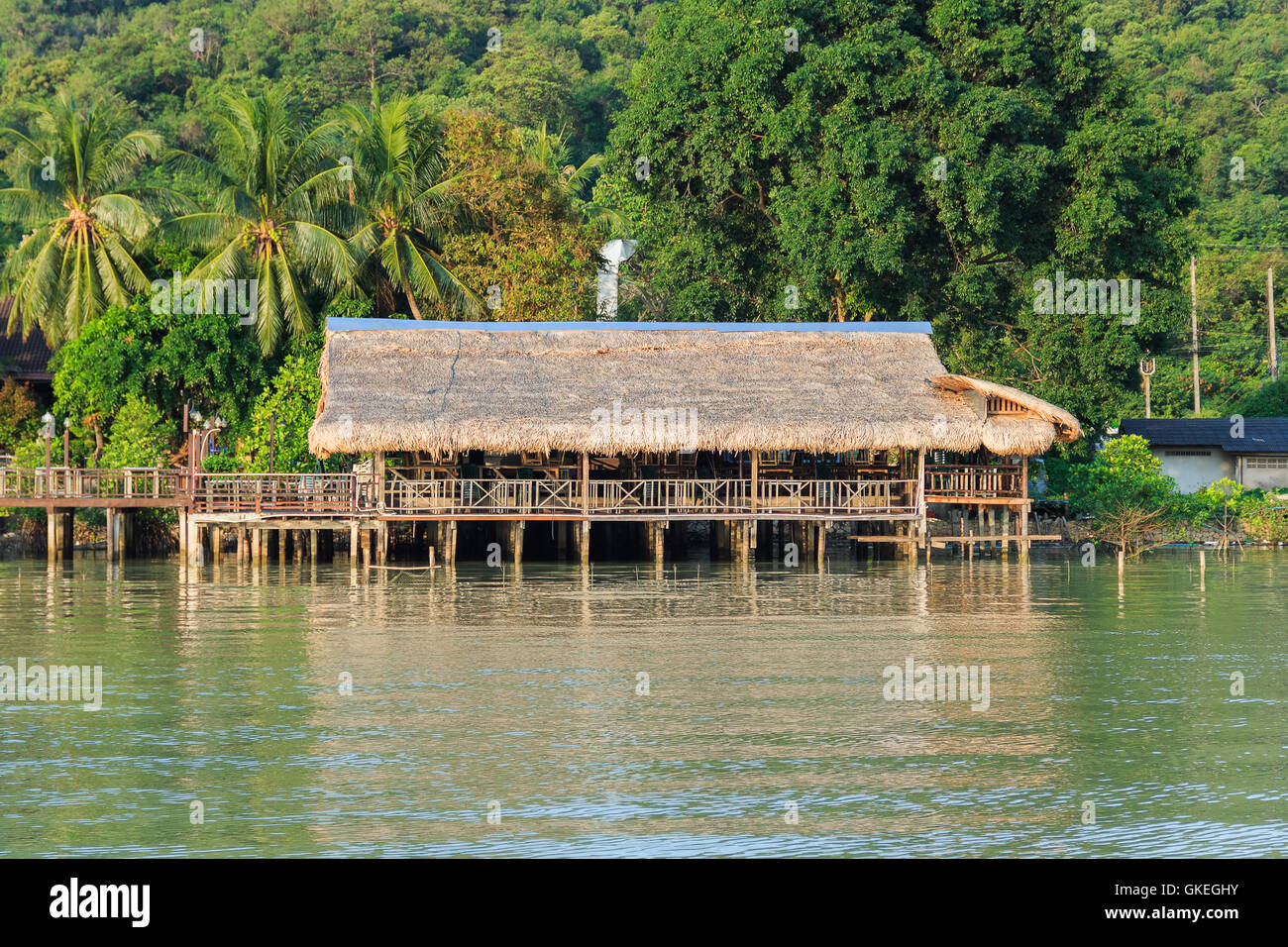 Waterfront Homes Foto Stock