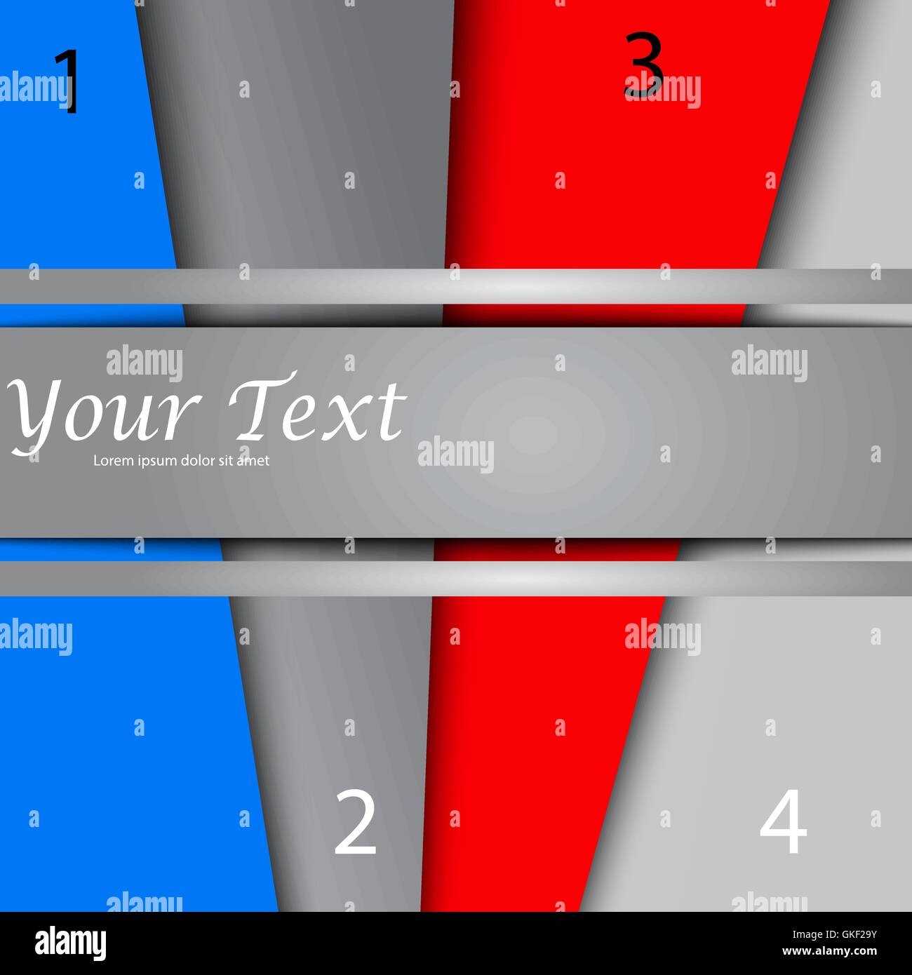 Design con i banner di colore, sito web, il modello di presentazione, sfondo astratto Illustrazione Vettoriale