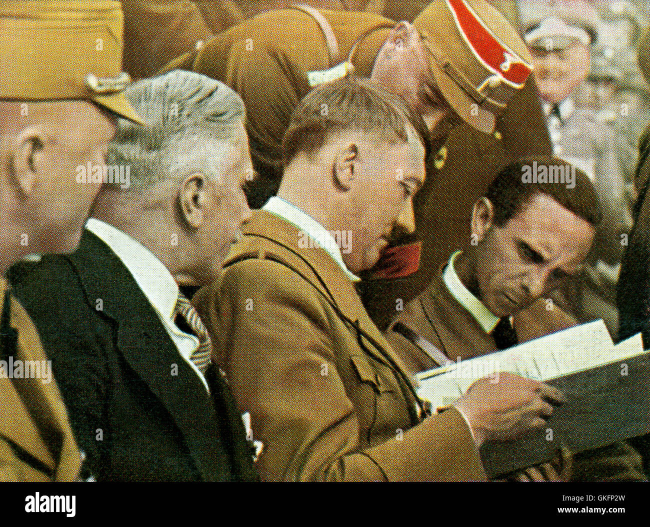 Adolf Hitler e il dott. GOEBBELS Foto Stock