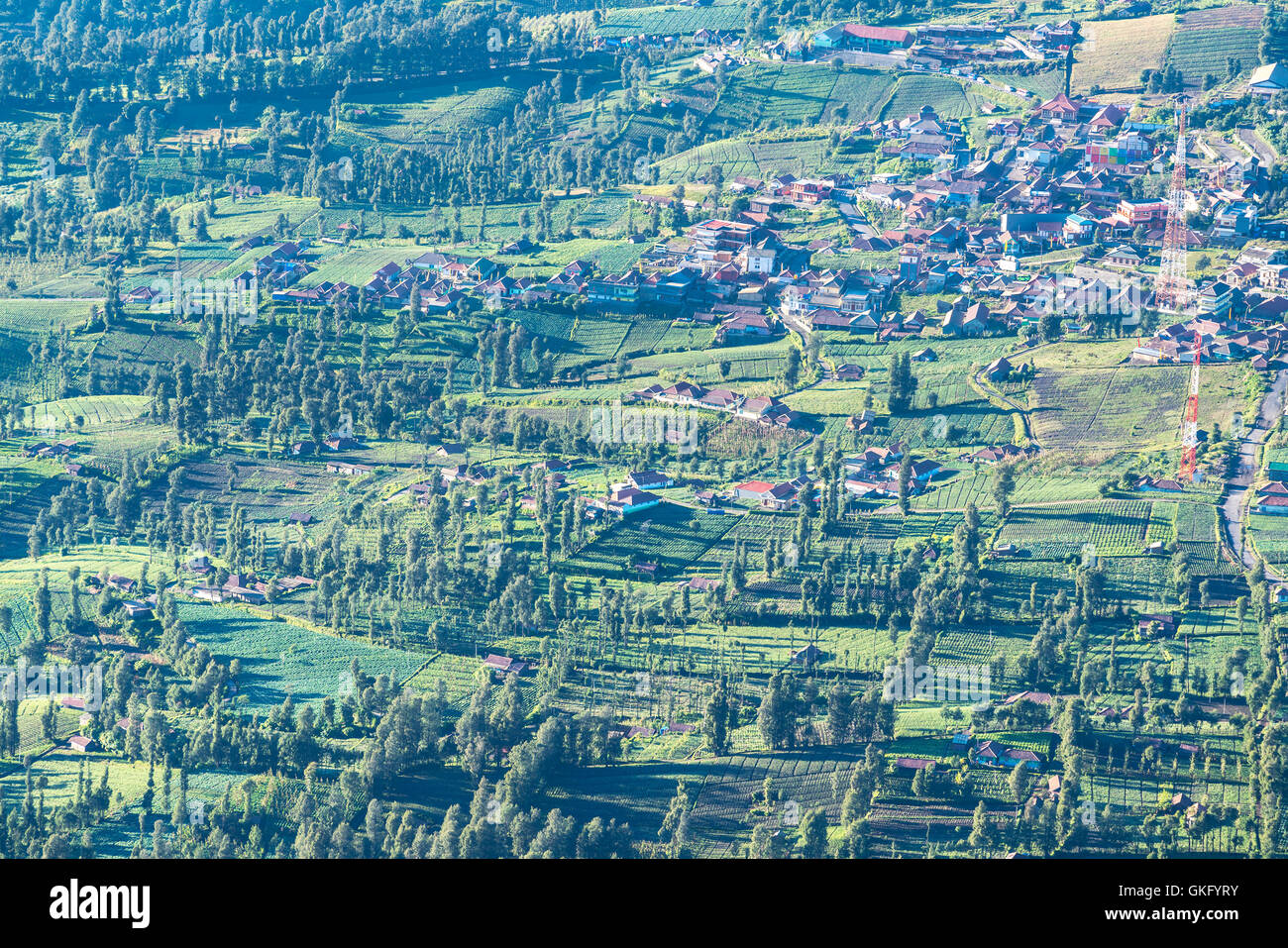 Cemoro lawang villaggio al Monte Bromo in bromo tengger semeru national park, East Java, Indonesia Foto Stock