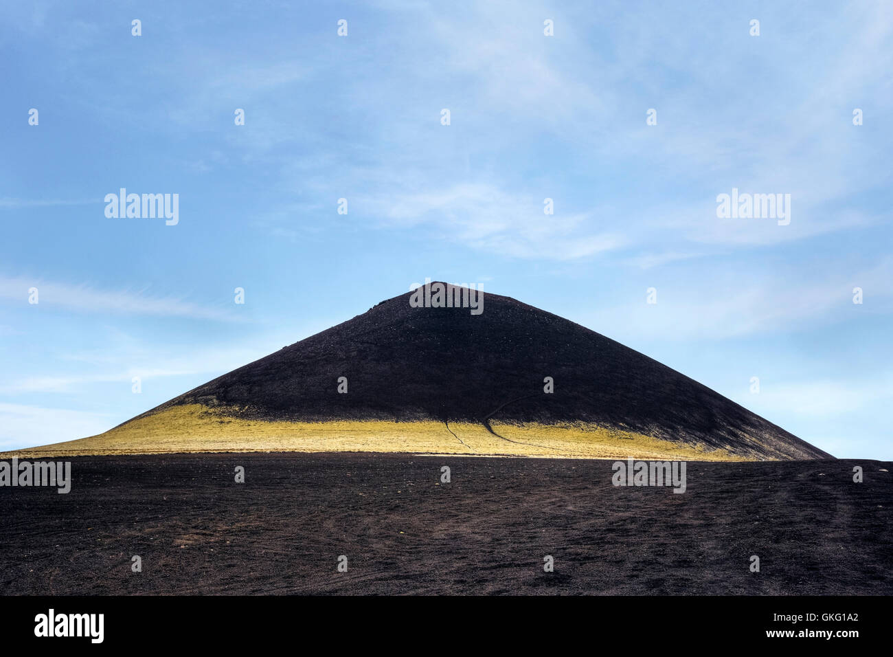 Lava in montagna Hnappadalur, Snaefellsnes, Islanda Foto Stock