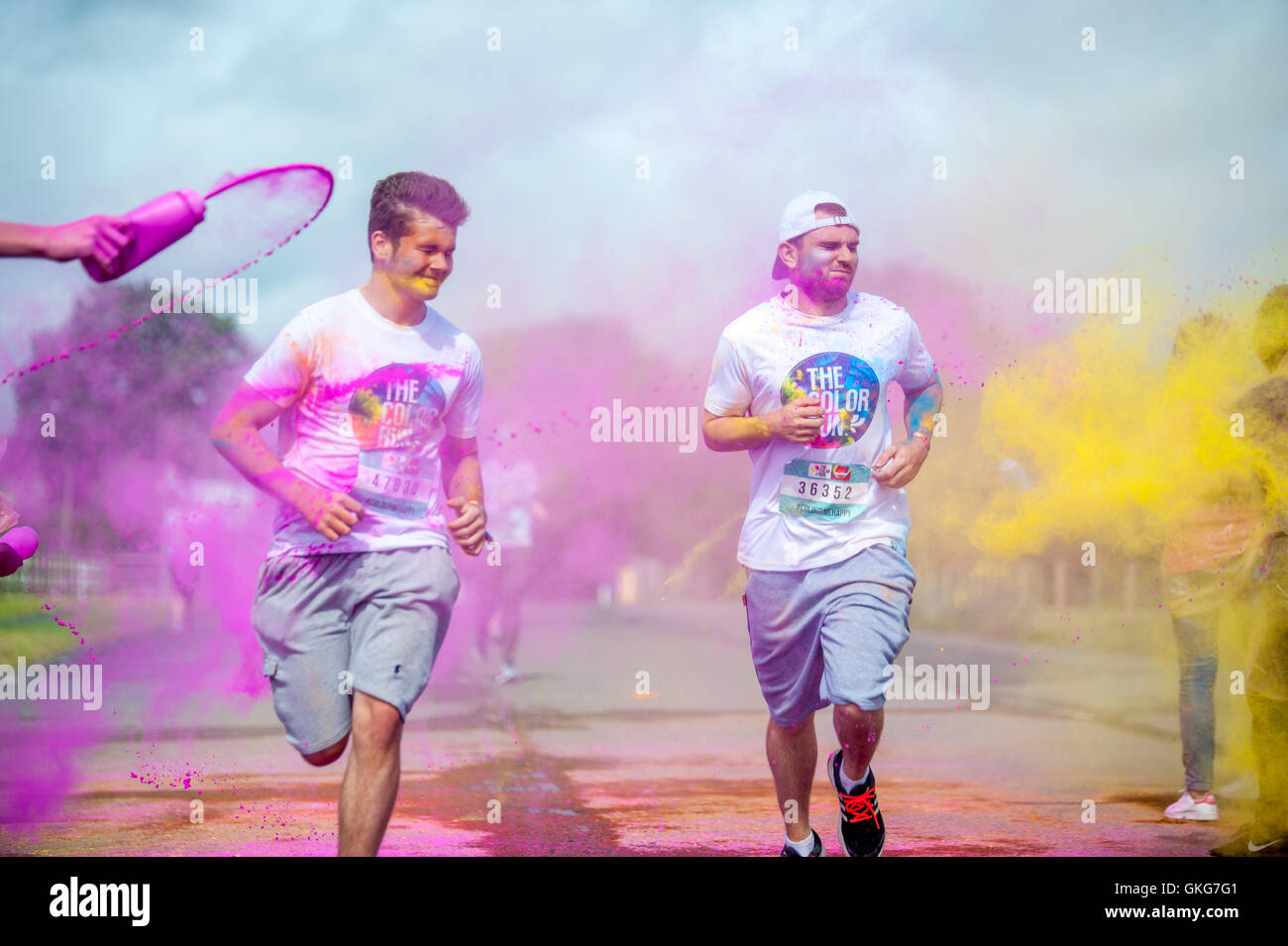 Birmingham COLOUR RUN 2016 Foto Stock