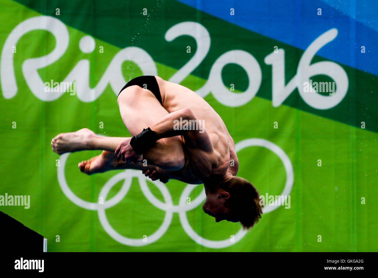 Rio de Janeiro, Brasile. 20 Agosto, 2016. Thomas Daley (GBR) durante le immersioni Rio Olimpiadi 2016 tenutasi in Maria Lenk Aquatic Centre. Non DISPONIBILE PER LA LICENZA IN CINA (Foto: Marcelo Cortes/Fotoarena) Credito: Foto Arena LTDA/Alamy Live News Foto Stock