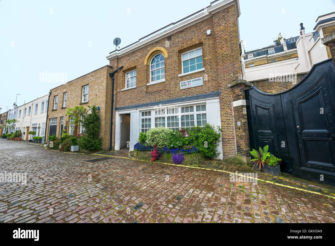 In una zona tranquilla di Londra Foto Stock