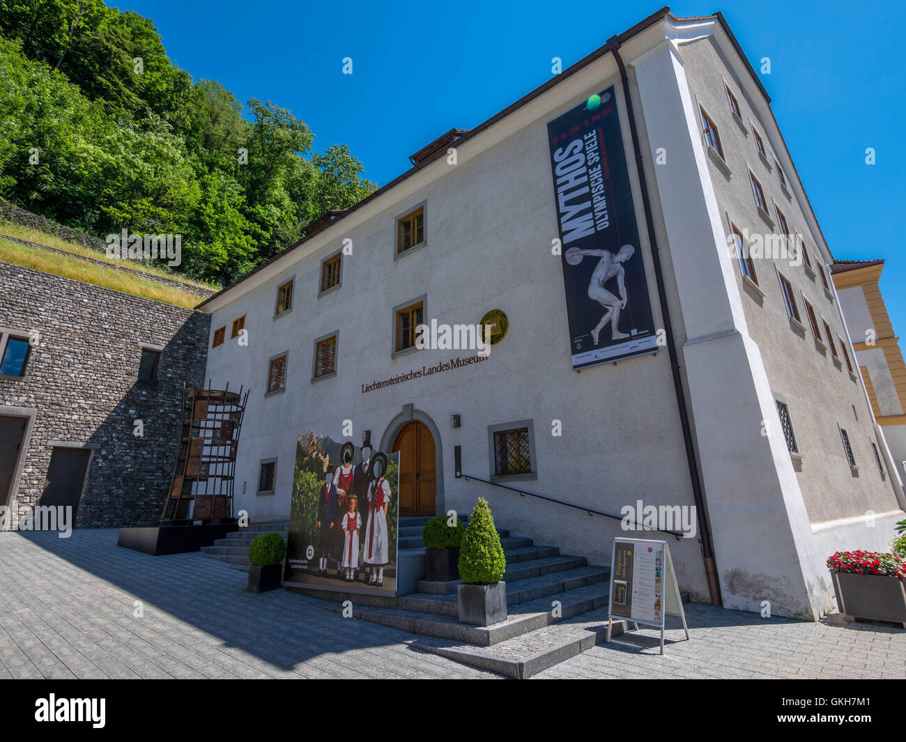 Museo Nazionale di Vaduz, Principato del Liechtenstein Foto Stock