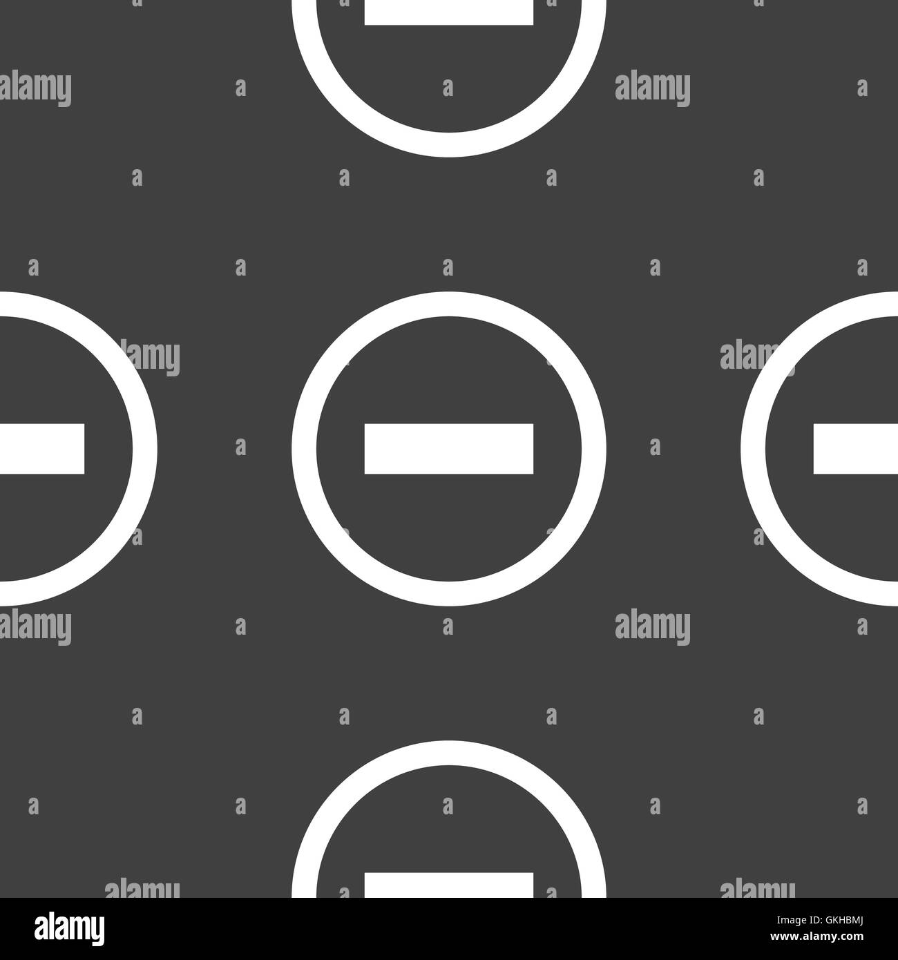 Meno icona web. design piatto. Modello senza giunture. Illustrazione Vettoriale