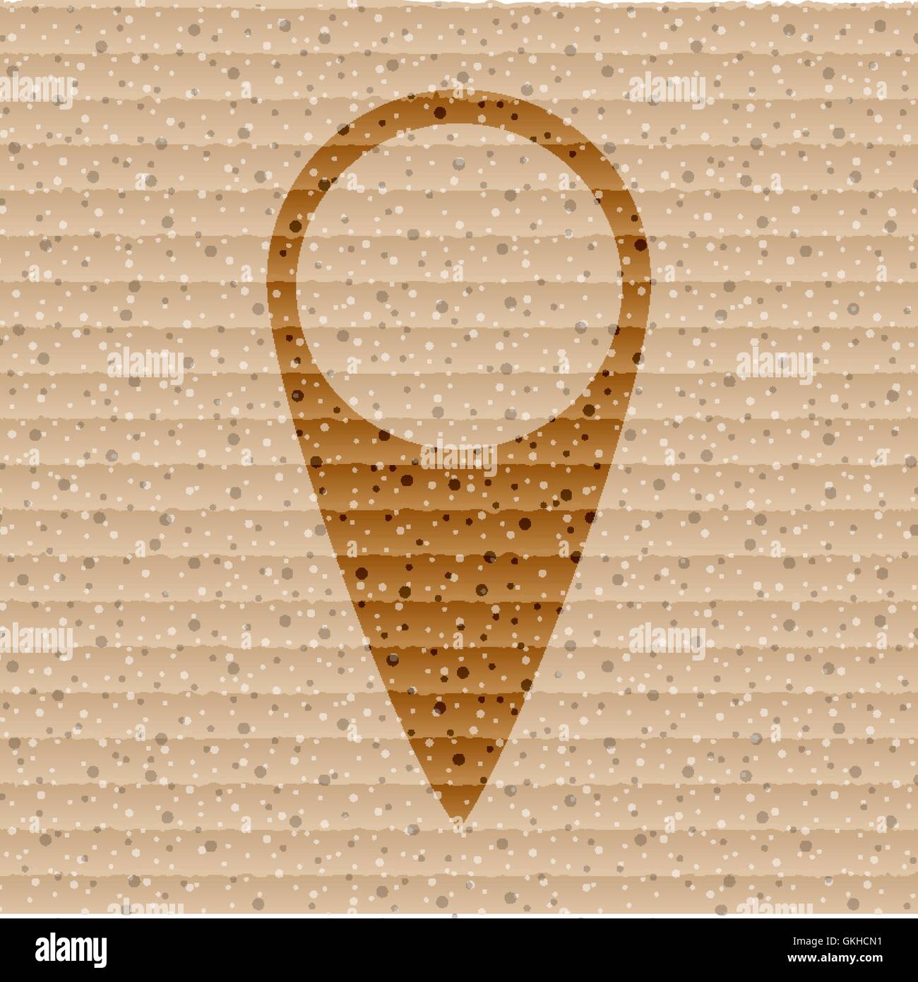 Mappa puntatori. Appartamento moderno pulsante web e lo spazio per il testo Illustrazione Vettoriale