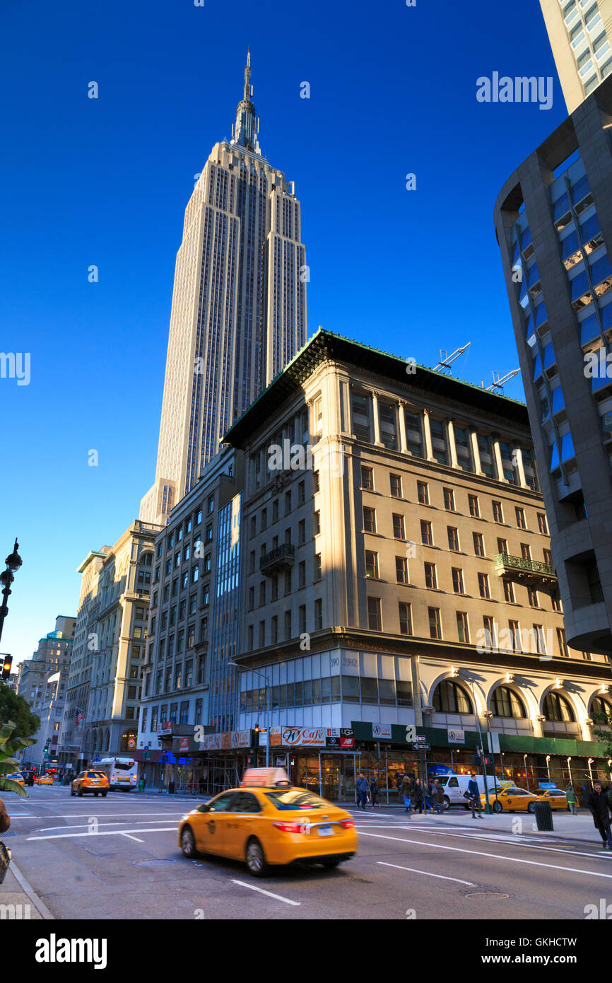 Stati Uniti d'America, New York Manhattan, Empire State Building Foto Stock