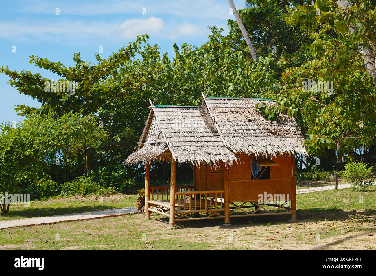 Tradizionali Bungalow tailandese Foto Stock