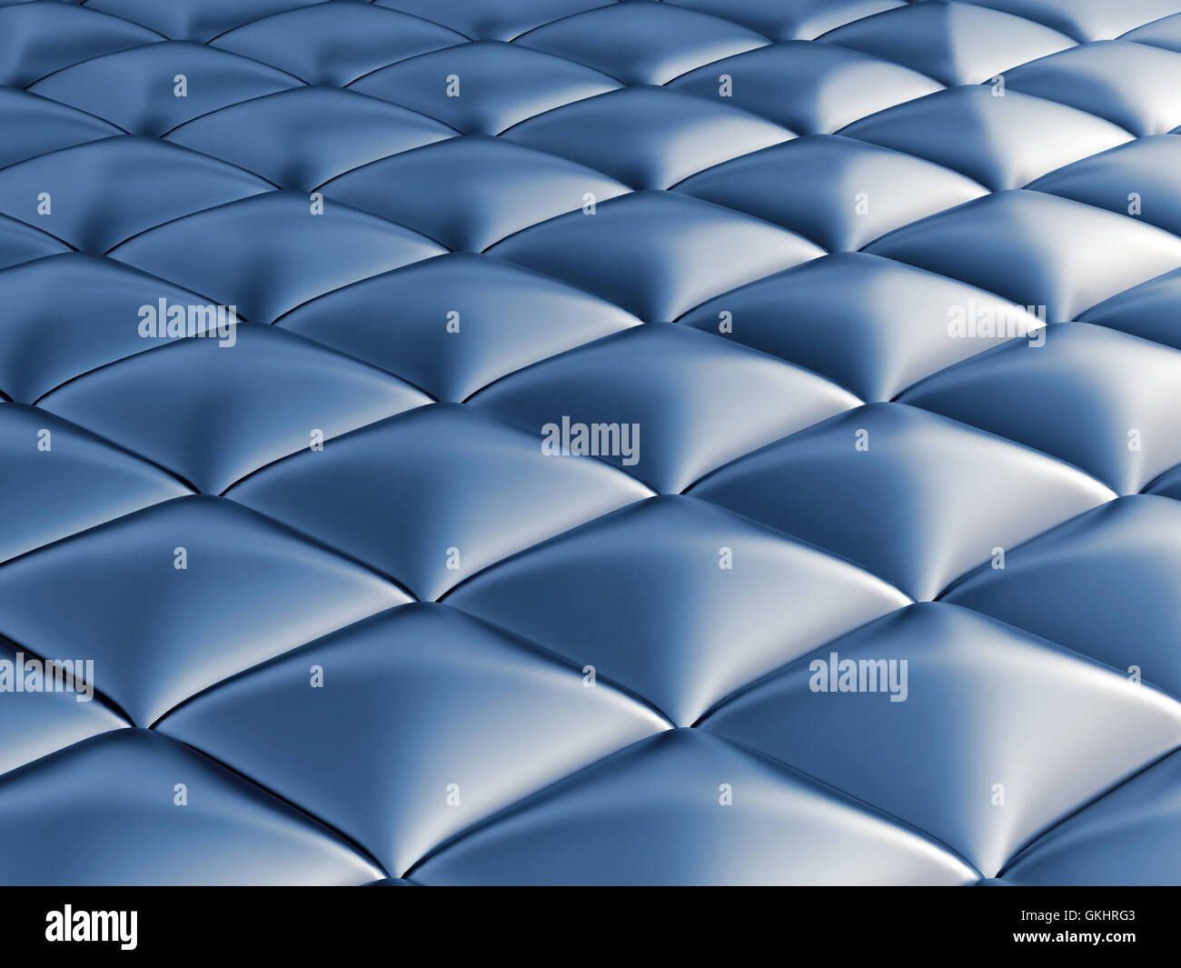 Abstract liscia blu metallizzato cubi Foto Stock