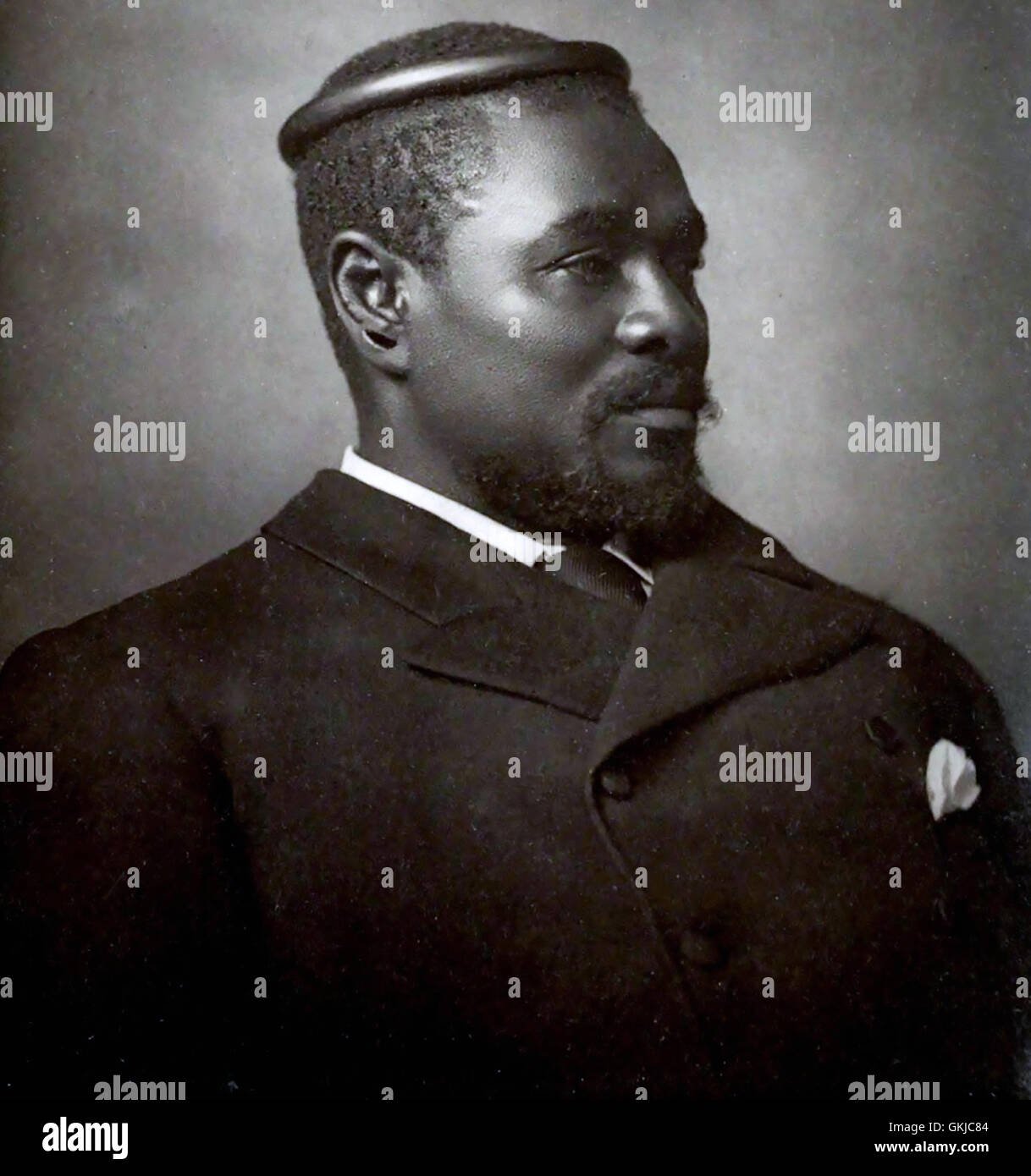CETSHWAYO kaMPANDE (c) 1826-1884 King Zulu fotografati a Londra nel 1882 da Alessandro Bassano Foto Stock