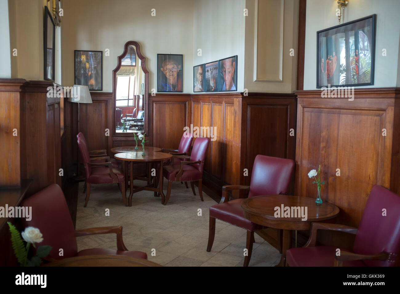 Bar in hotel Strand Yangon Myanmar Foto Stock