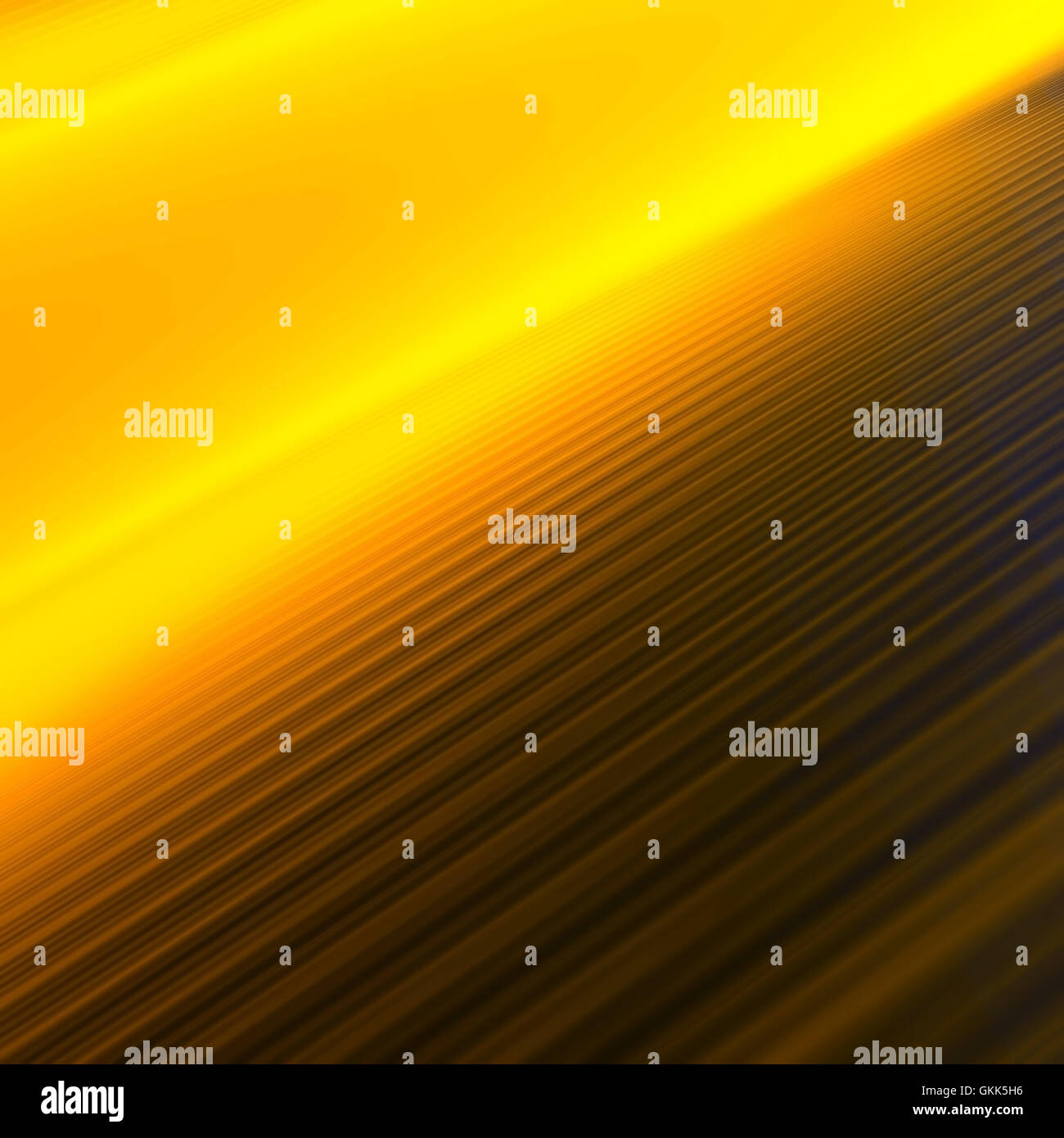 Parallelamente arancione-giallo lasciando le linee in una distanza e creazione di prospettiva Foto Stock