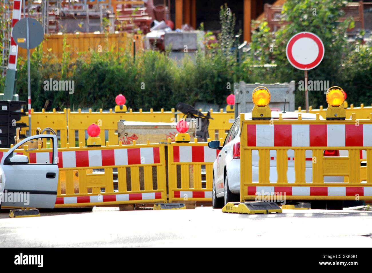 Conversione all'attraversamento ferroviario Foto Stock