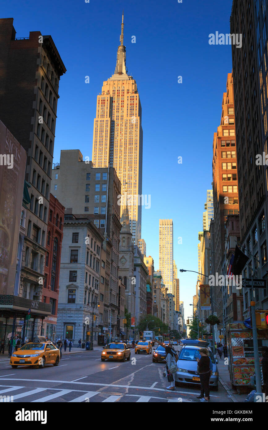 Stati Uniti d'America, New York New York City, Empire State Building Foto Stock