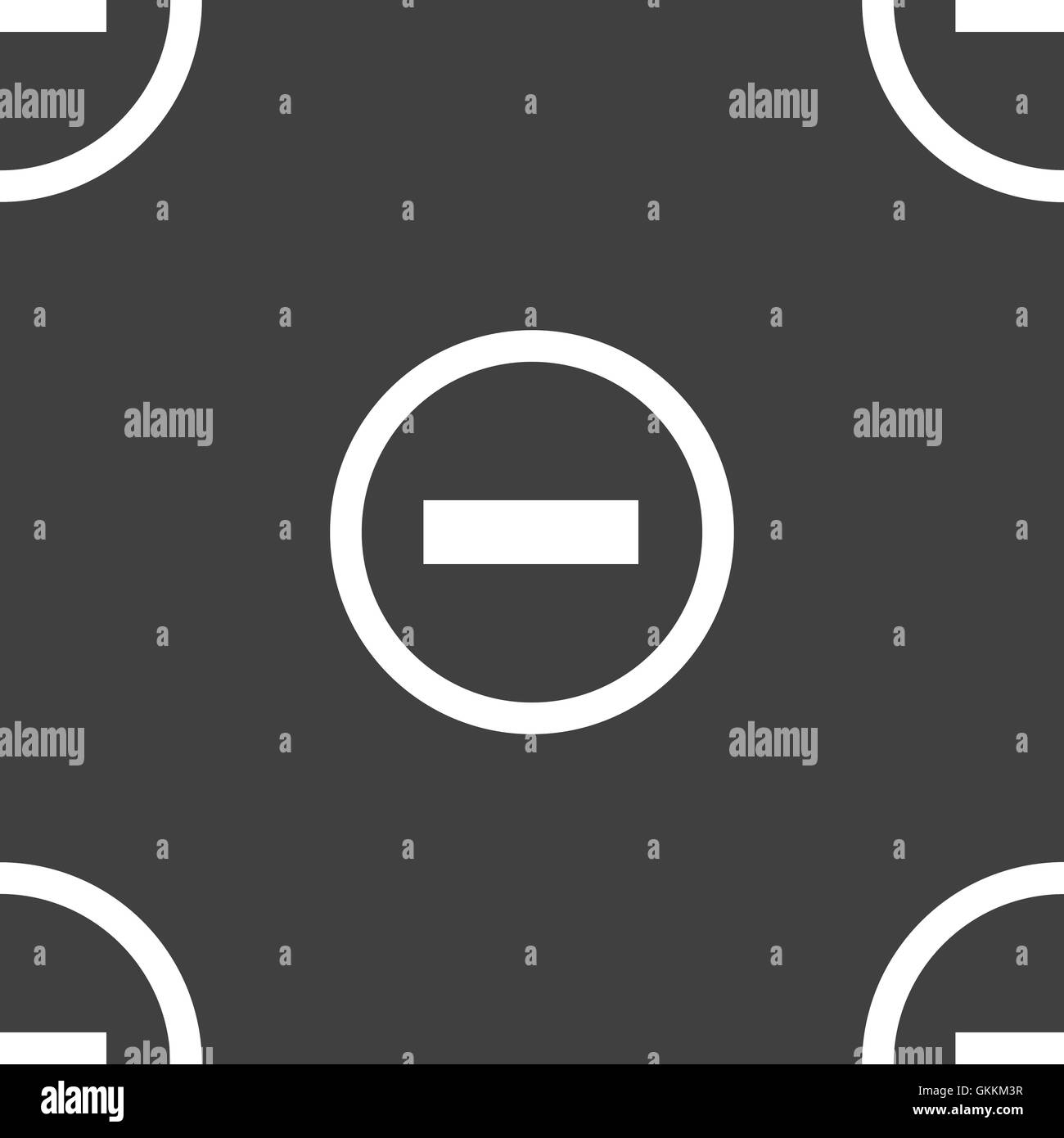 Meno icona web. design piatto. Modello senza giunture. Illustrazione Vettoriale