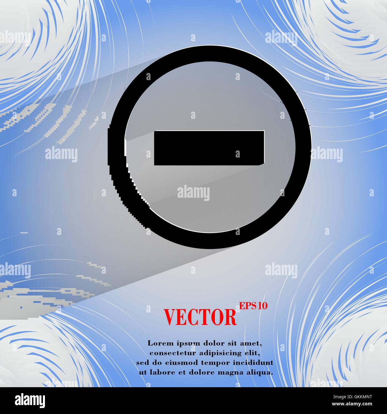 Meno. Appartamento moderno design web su un piano geometrico sfondo astratto Illustrazione Vettoriale