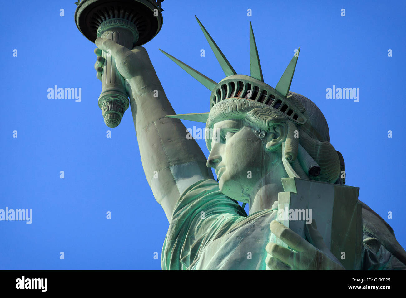 Stati Uniti d'America, New York New York City, la Statua della Libertà monumento nazionale Foto Stock