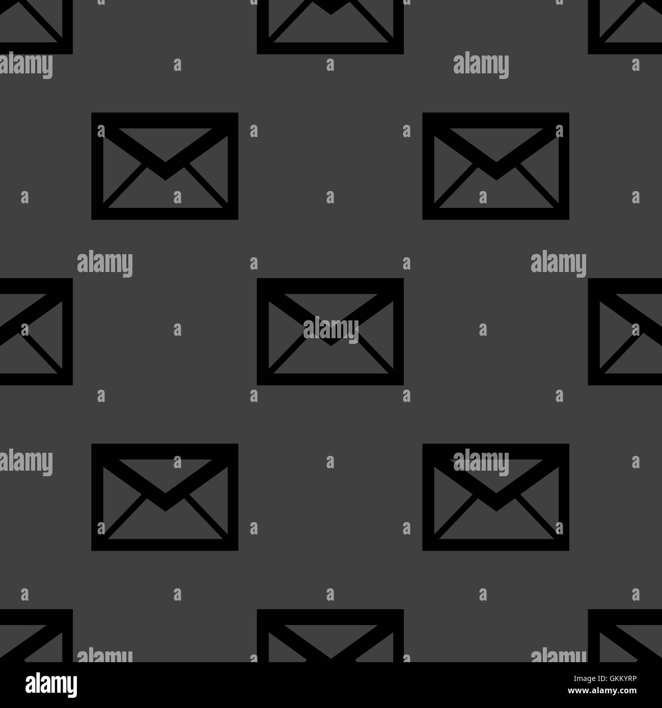 Busta posta web icon. design piatto. Modello senza giunture. Illustrazione Vettoriale