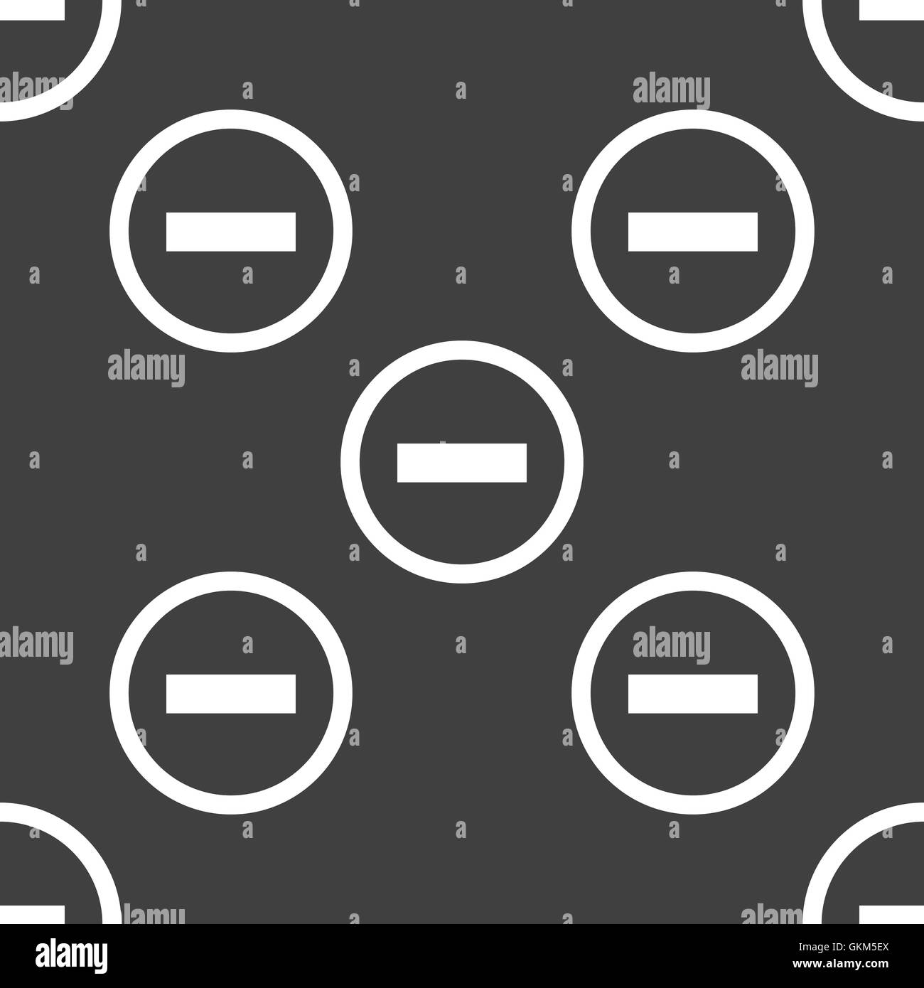 Meno icona web. design piatto. Modello senza giunture. Illustrazione Vettoriale