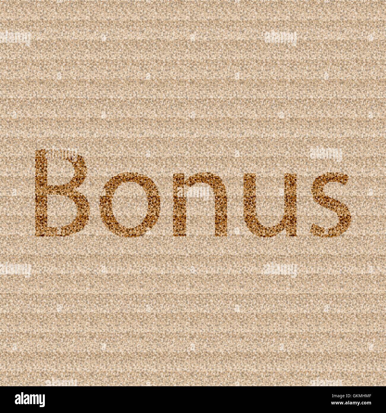 Icona Bonus piatto simbolo di moderna progettazione web con lunga ombra e lo spazio per il tuo testo. Vettore Illustrazione Vettoriale