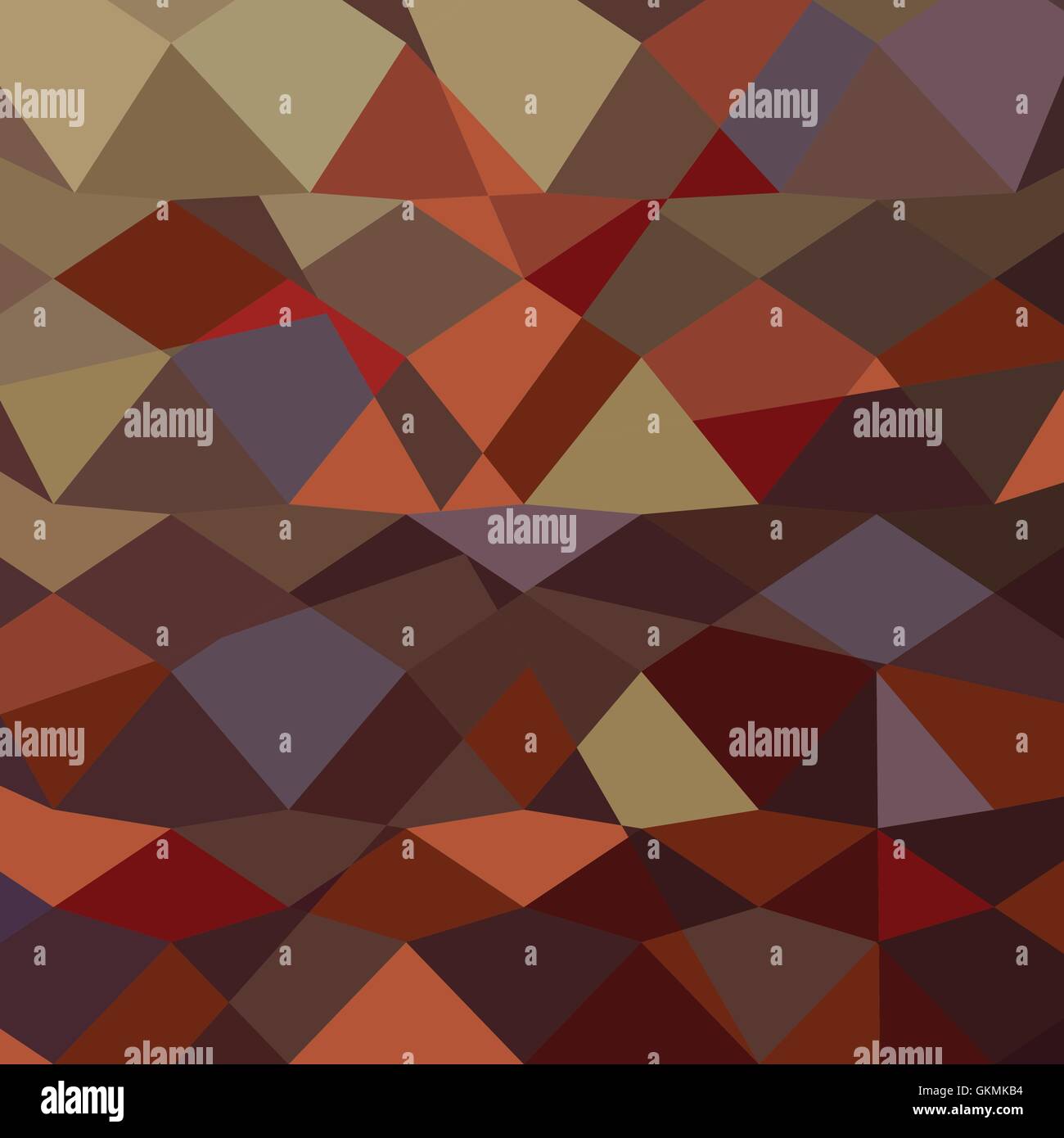 Toffee Brown Abstract basso sullo sfondo di un poligono Illustrazione Vettoriale