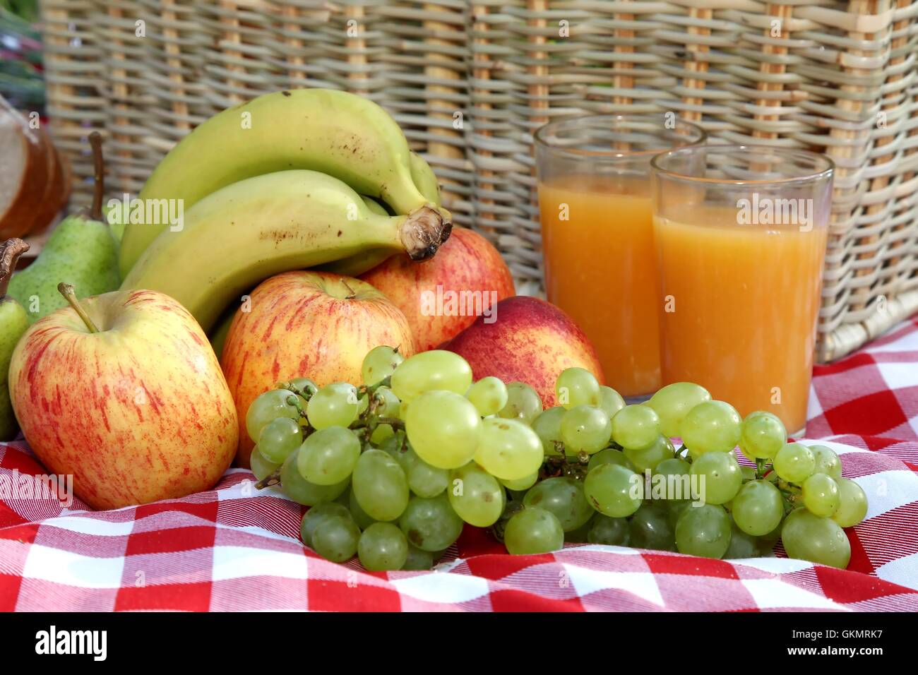 Delizioso Picnic a diffusione Foto Stock