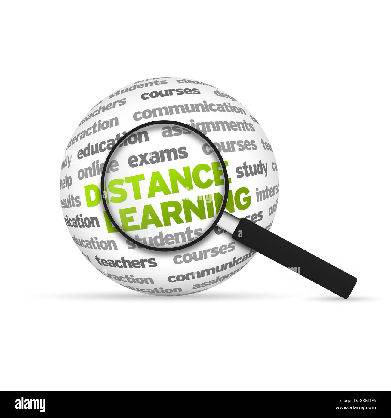 Apprendimento a distanza Foto Stock