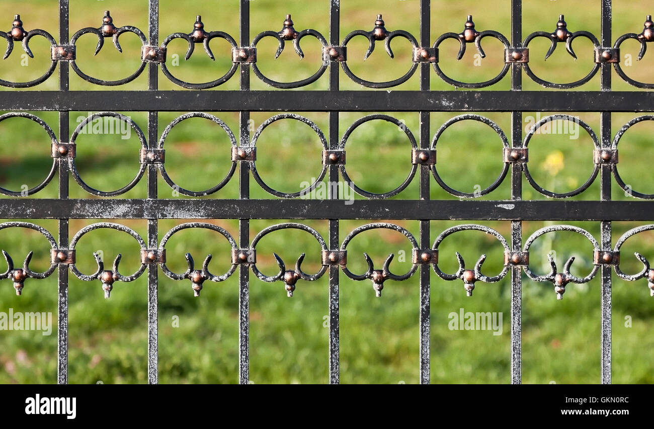 recinzione in ferro Foto Stock
