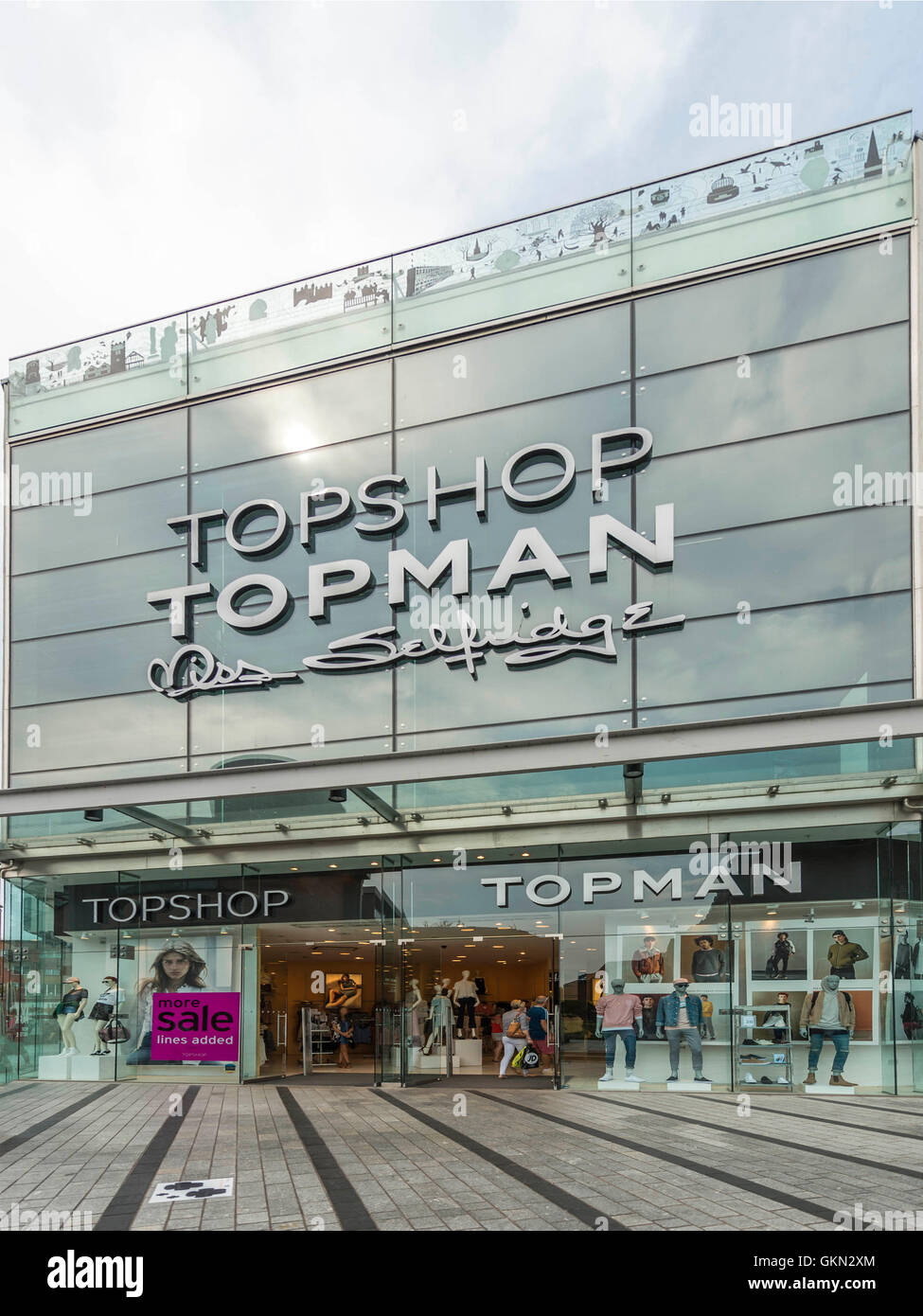 Topman Retail Outlet, Exeter City Centre, Devon Foto Stock