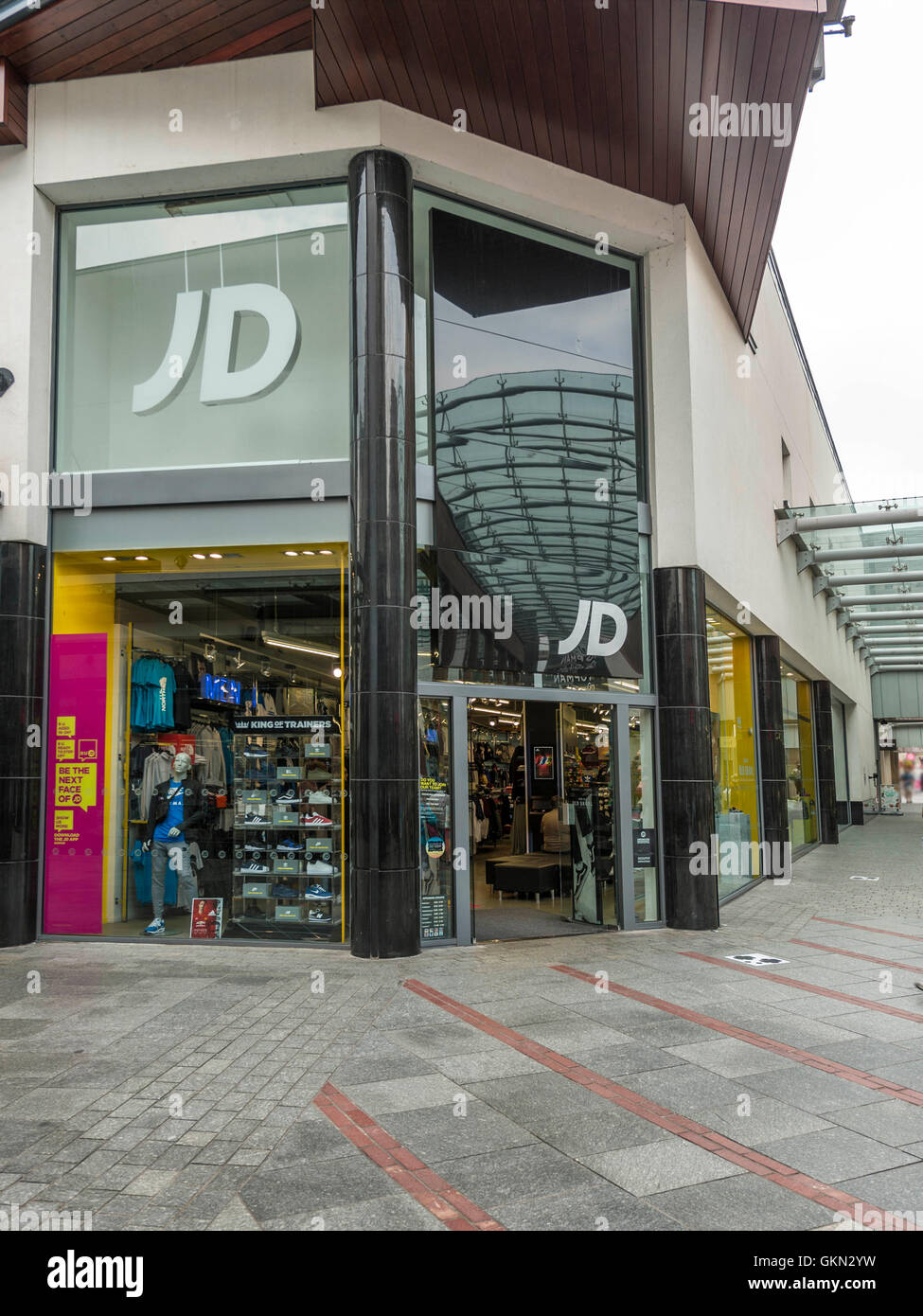 JD Sports Retail Outlet, Exeter City Centre, Devon Foto stock - Alamy