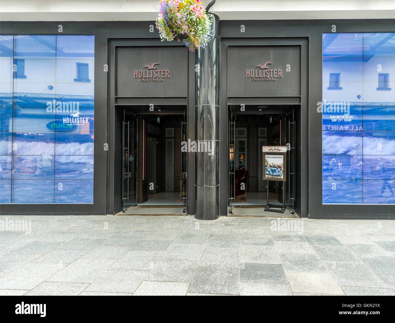 Hollister Retail Outlet, Exeter City Centre, Devon Foto Stock