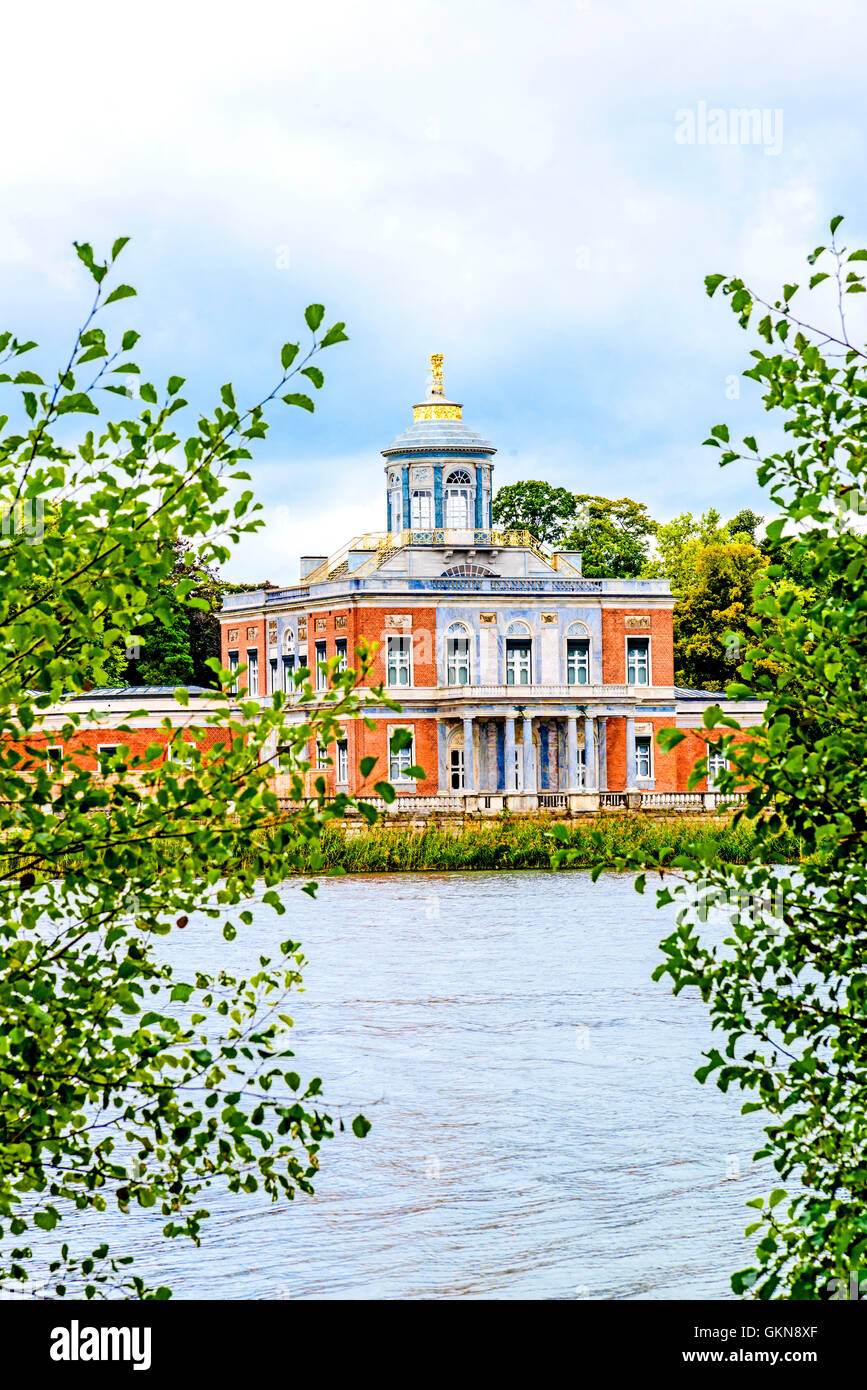 La città di Potsdam, Marmorpalais am Heiligen vedere; Palazzo di Marmo, Neuer Garten Foto Stock