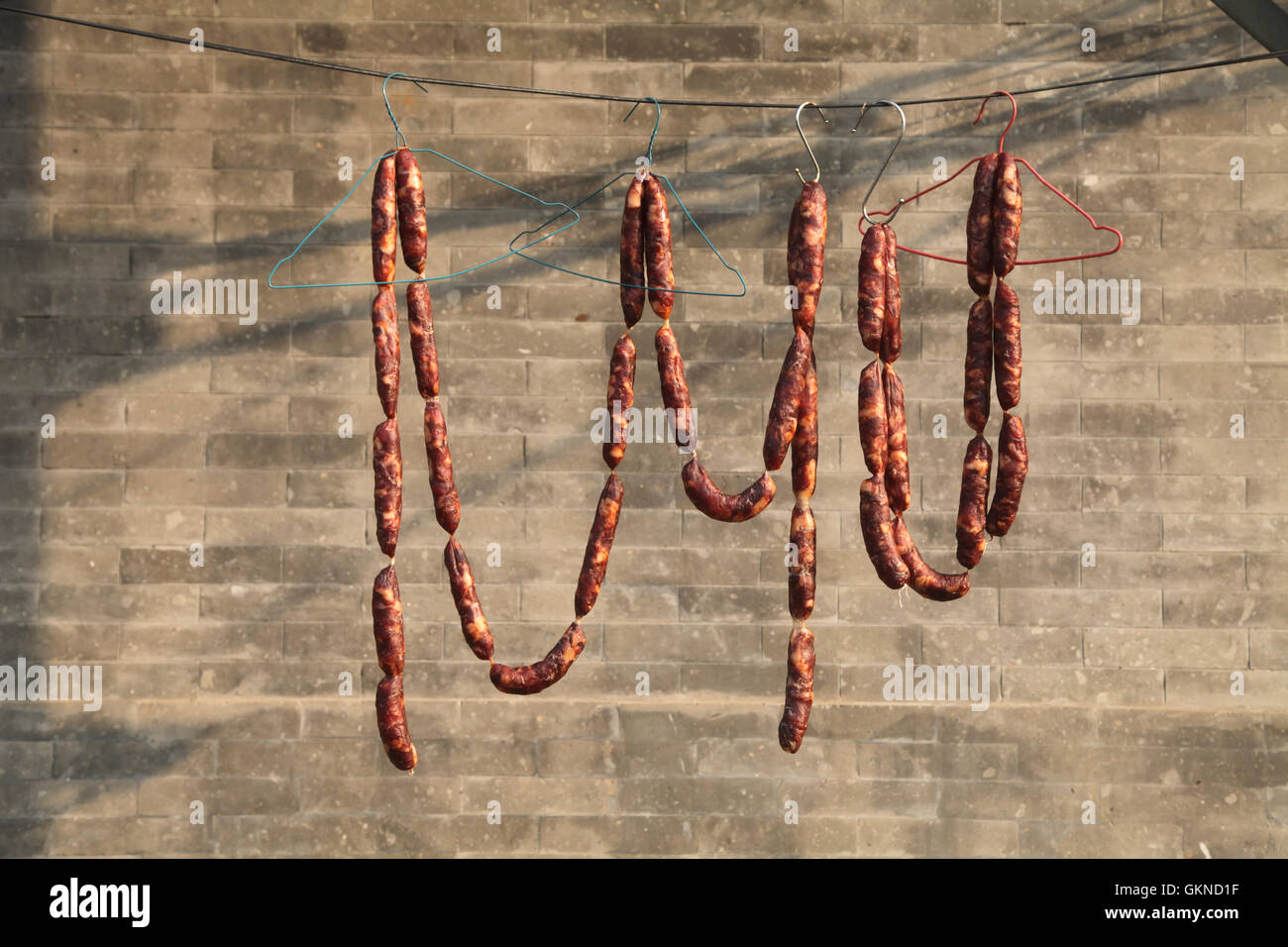 Salsiccia secca Foto Stock