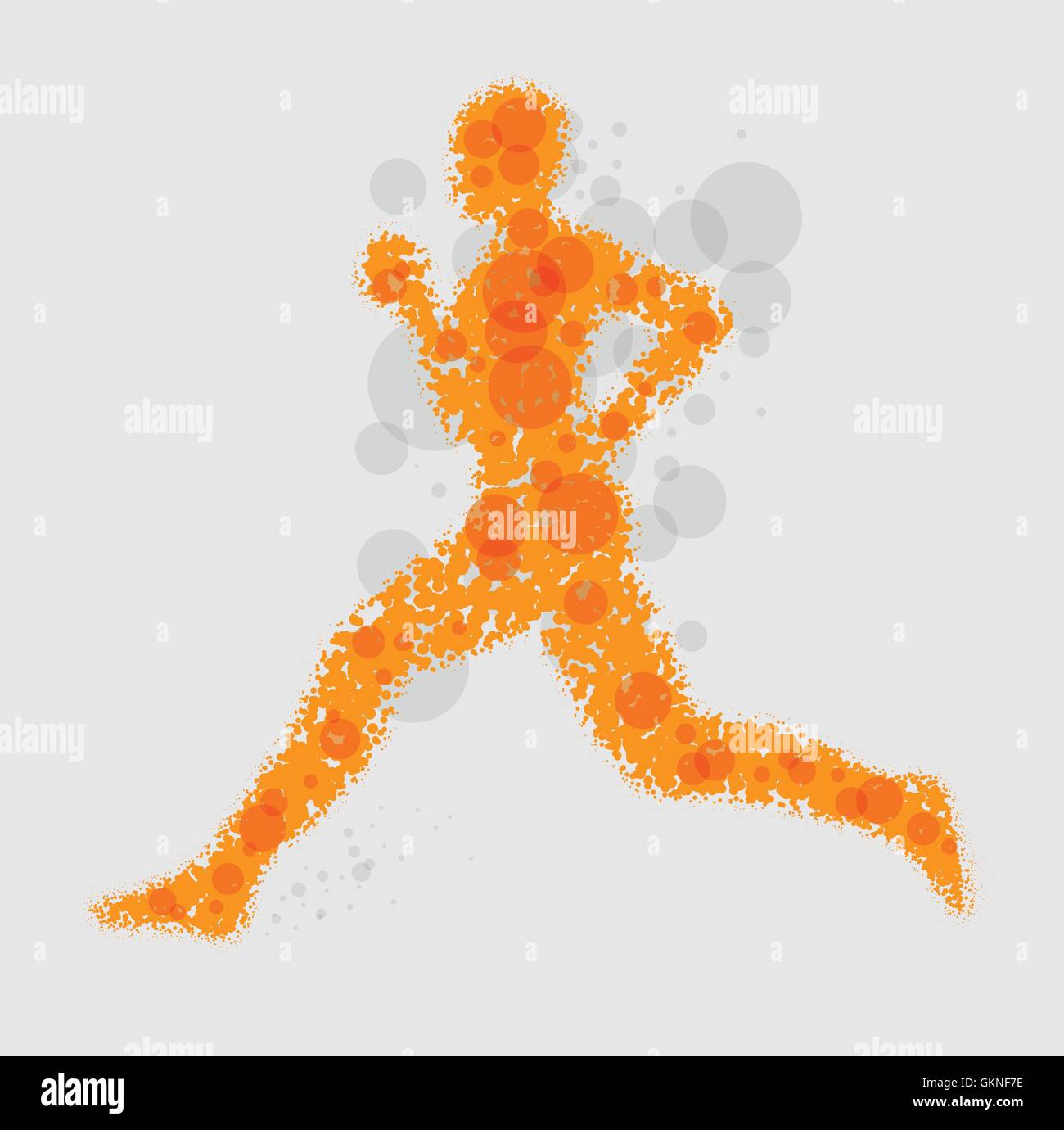 Persona illustrazione jogging vettore astratto sport sport correre in esecuzione viene eseguito uomo rinvio del movimento Illustrazione Vettoriale