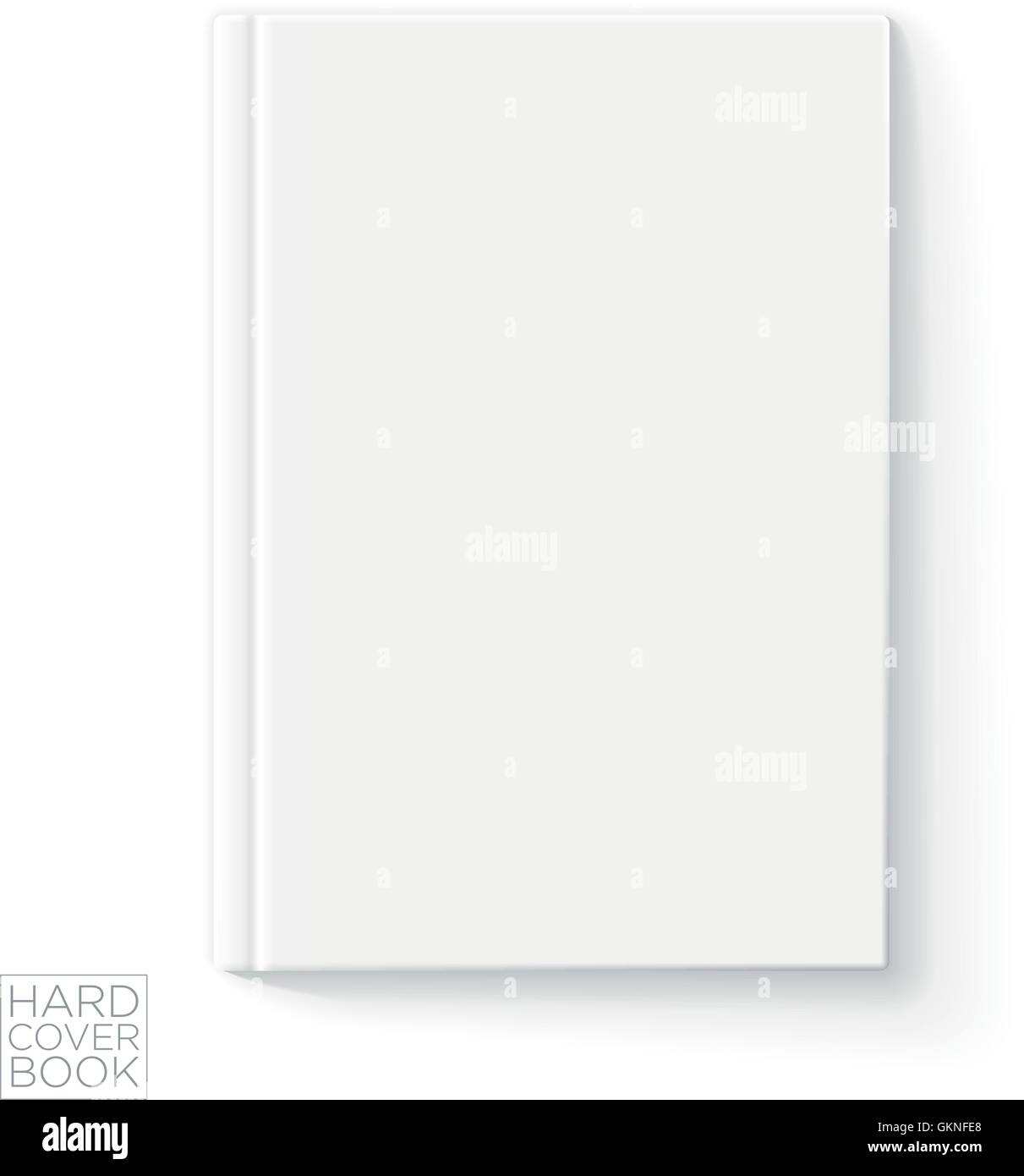 Blank disabitata imitazione di copia modello cliché falsificazione plagio coprire il vettore vuoto prenota Illustrazione Vettoriale