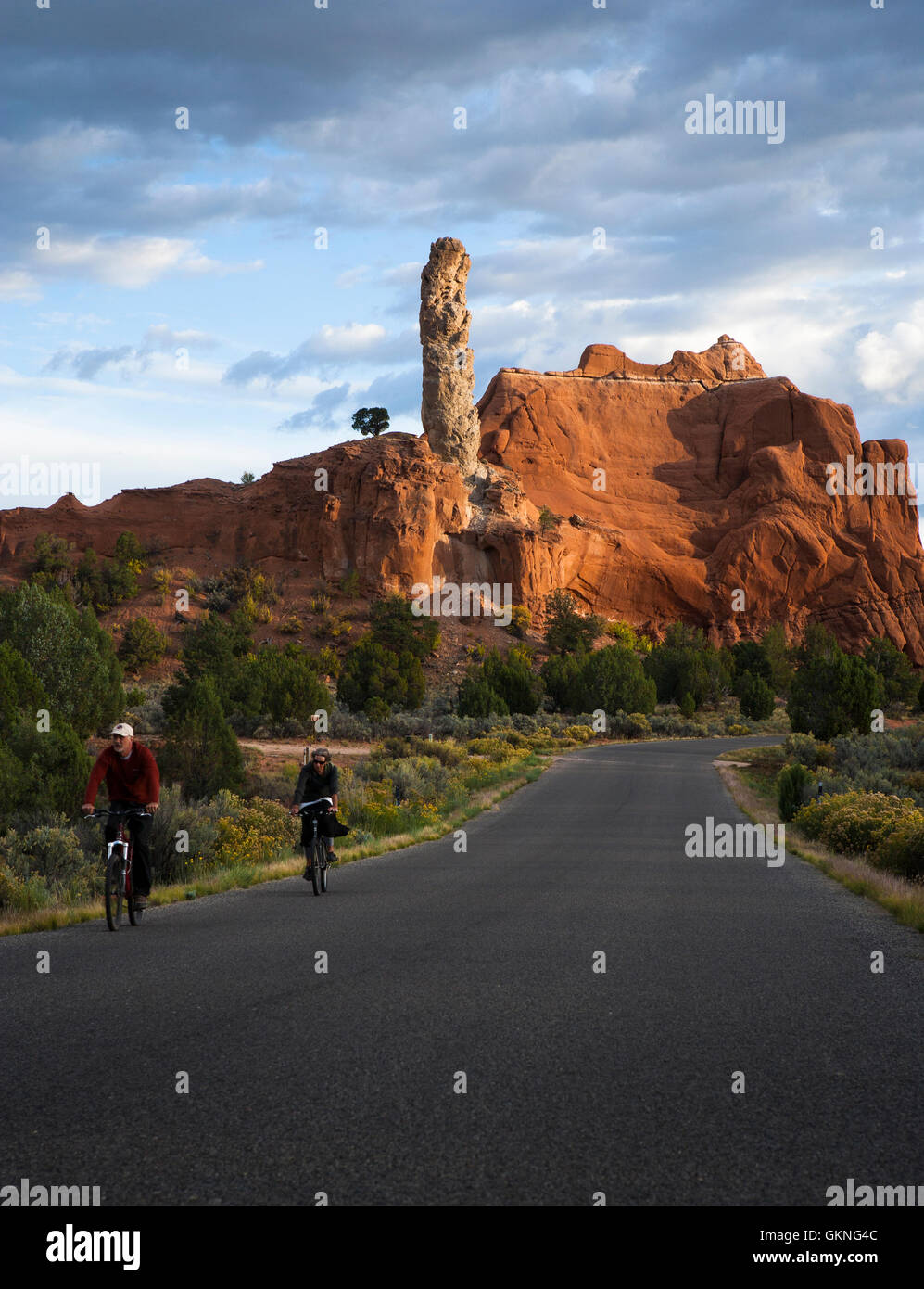 I ciclisti in Kodachrome Basin Parco dello stato dello Utah Foto Stock