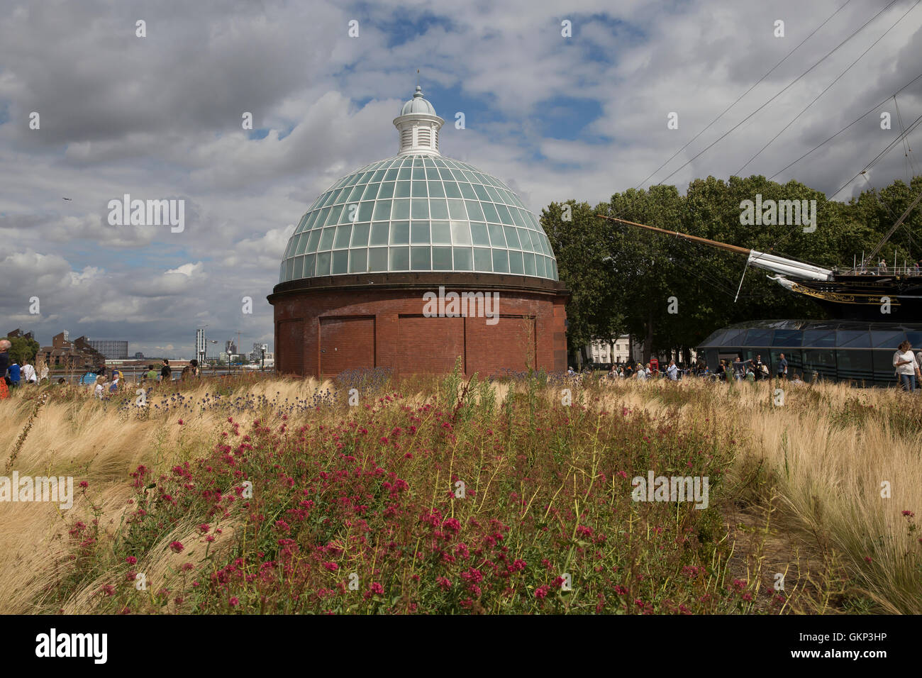 Greenwich, Londra, Regno Unito. 21 Ago, 2016,erbe varie dal Cutty Sark in Greenwic Credito: Keith Larby/Alamy Live News Foto Stock