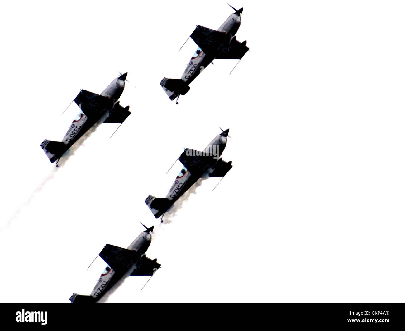 Bournemouth, Regno Unito. 21 Ago, 2016. Le lame sul display a Bournemouth Air Festival il 21 agosto 2016, Bournemouth Dorset, UK Credit: Nastia M/Alamy Live News Foto Stock