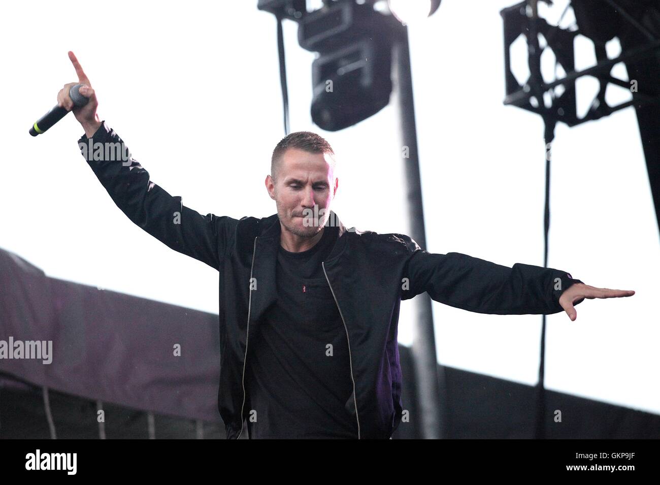 WANTAGH, NY - 21 agosto: Galantis perfoming live al 2016 Billboard Hot 100 Music Festival a Nikon di Jones Beach Theatre, il 21 agosto 2016 in Wantagh, New York. Credito: Diego Corredor/Media punzone Foto Stock