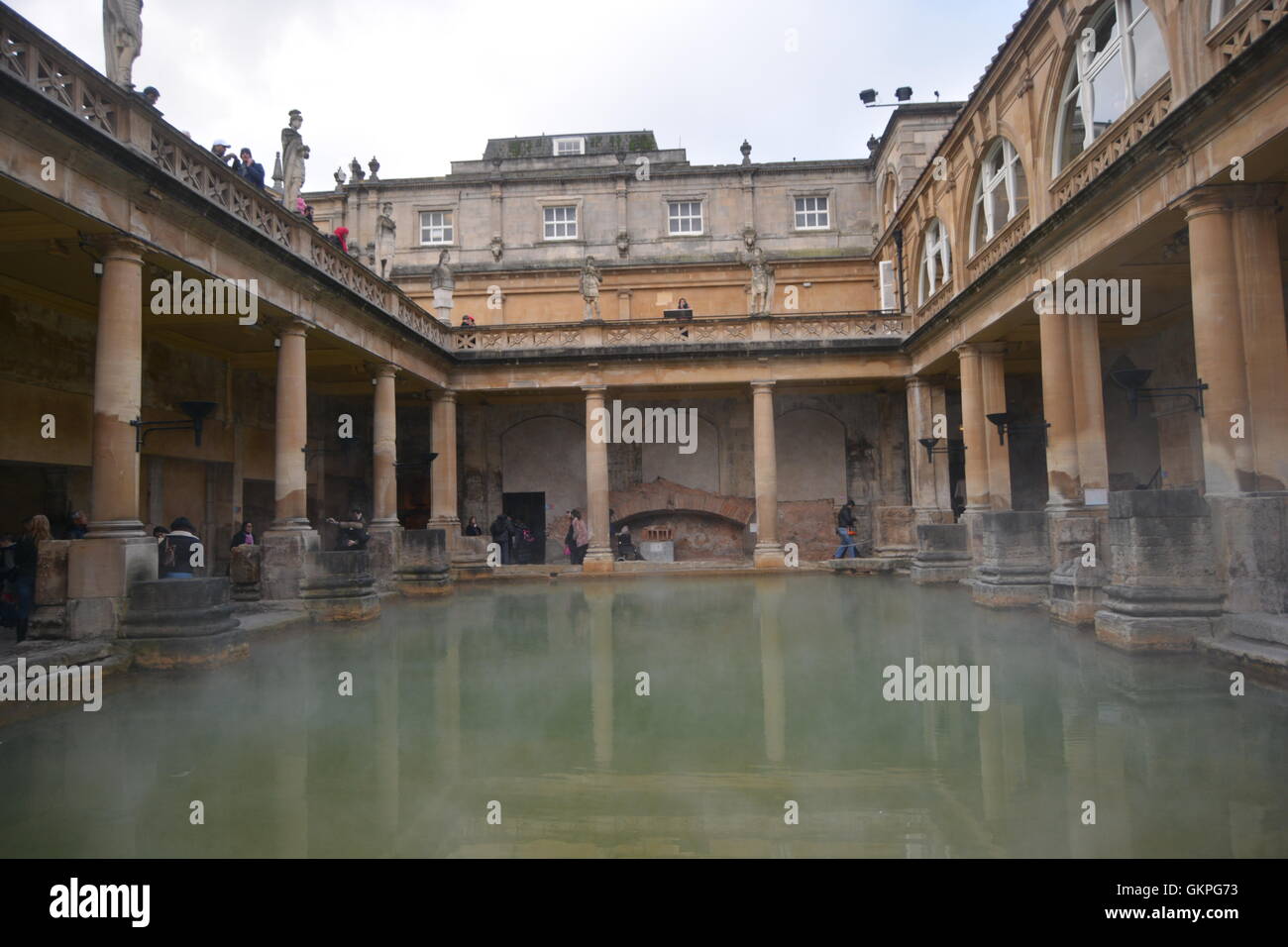 Bagni romani complessa, bagno, Inghilterra Foto Stock