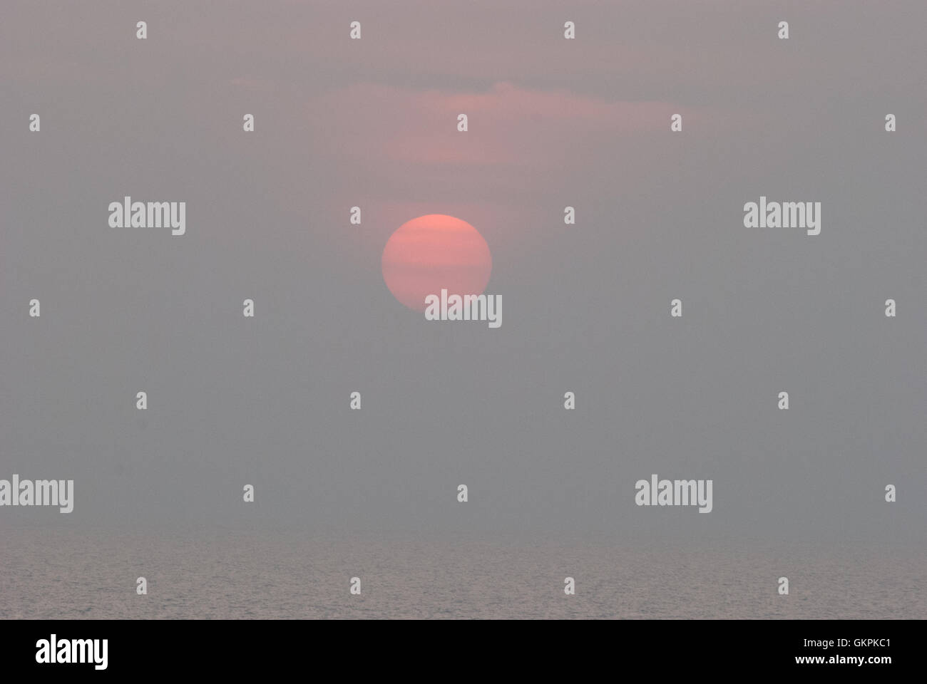 Tramonto indiano, Kerala, Dio il proprio paese Foto Stock