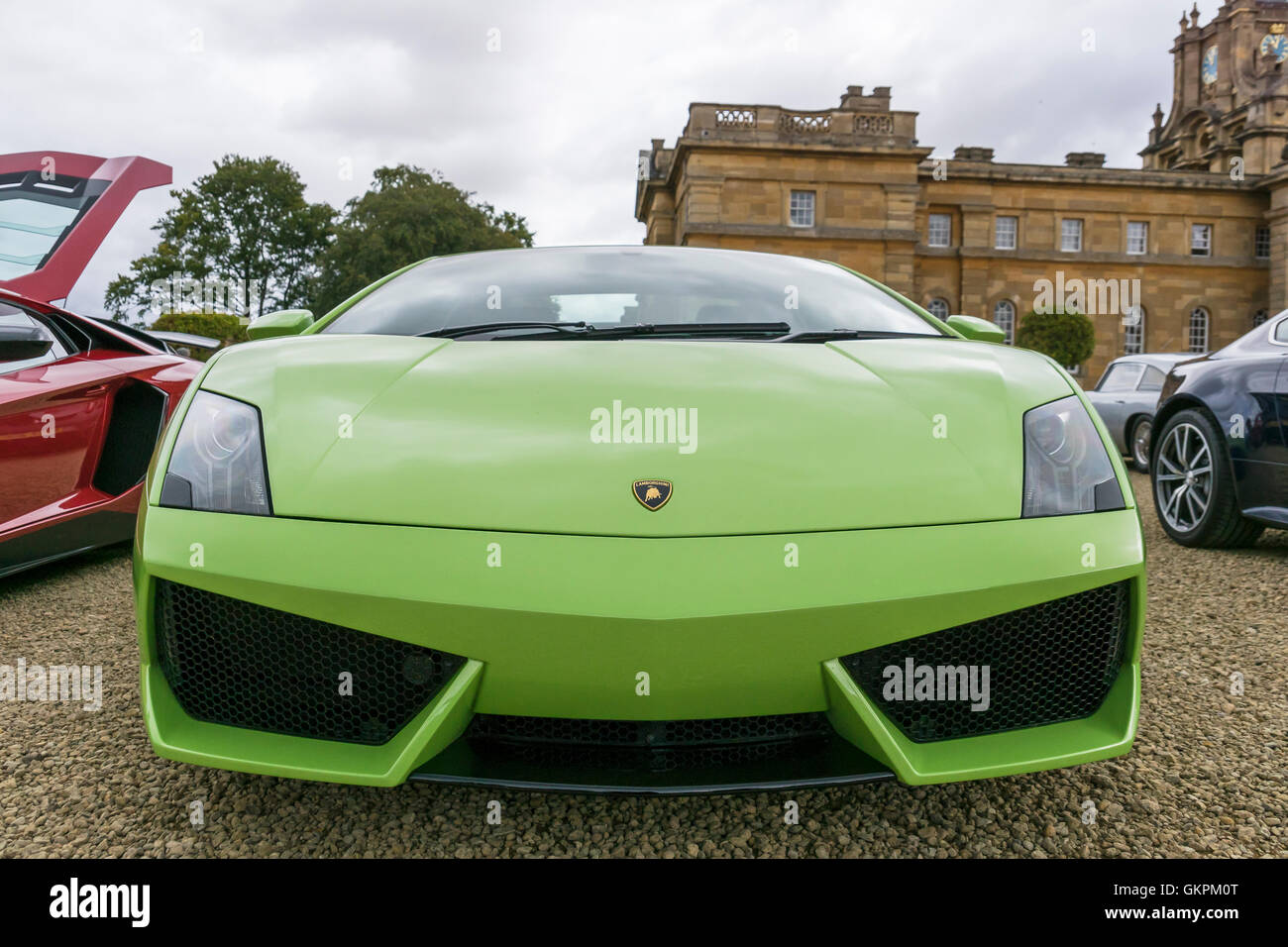 Lamborghini super display auto presso il palazzo di Blenheim Foto Stock