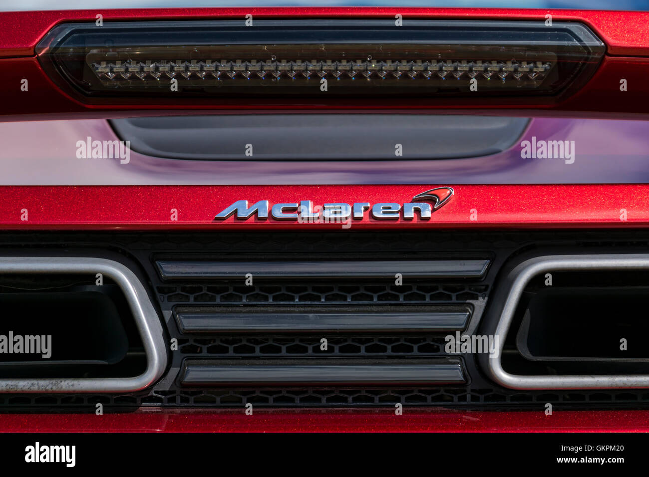 Una Mclaren MP4-12c super car Foto Stock