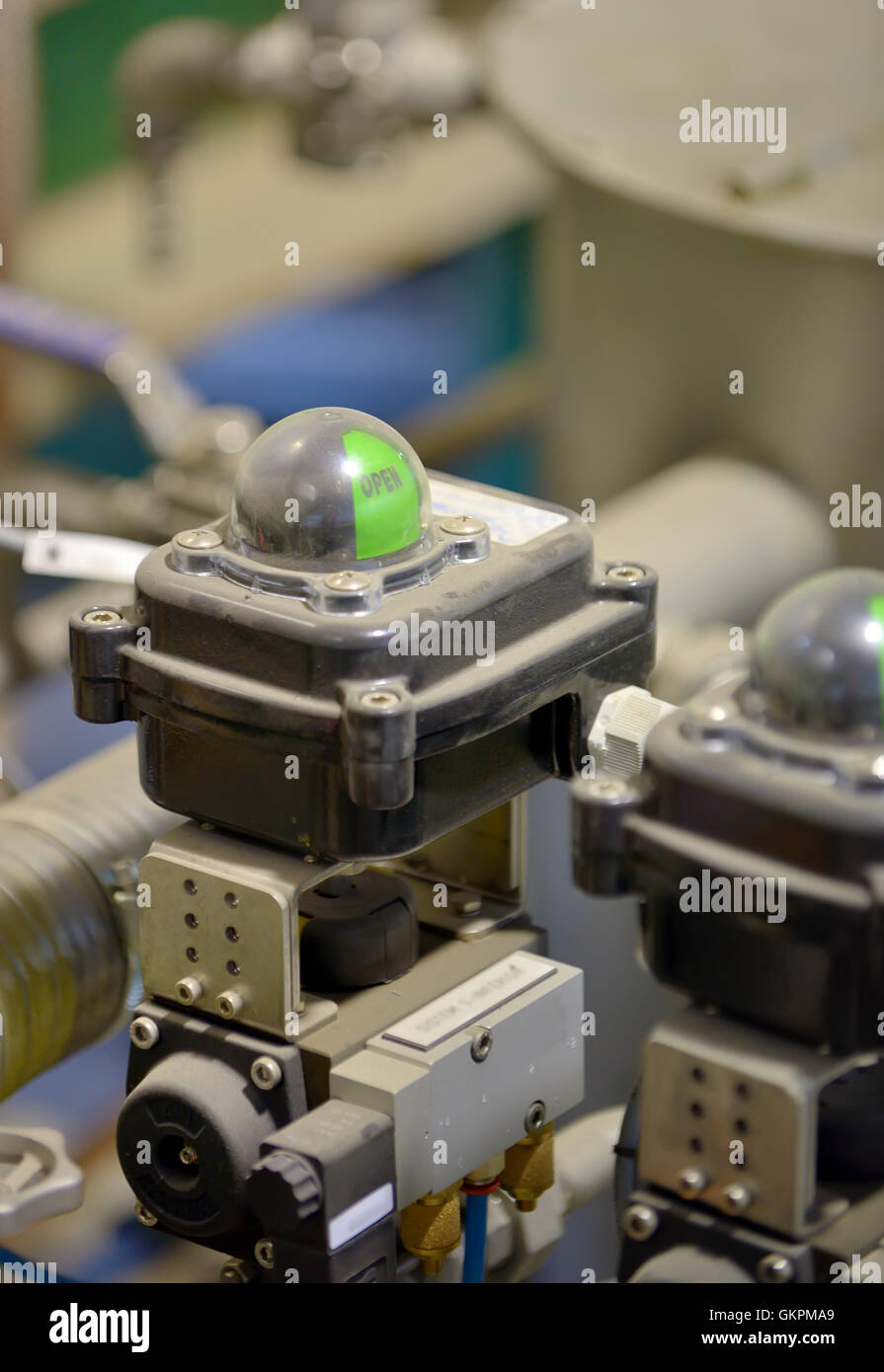 Valvole a sfera switch box impermeabile industriale Foto Stock