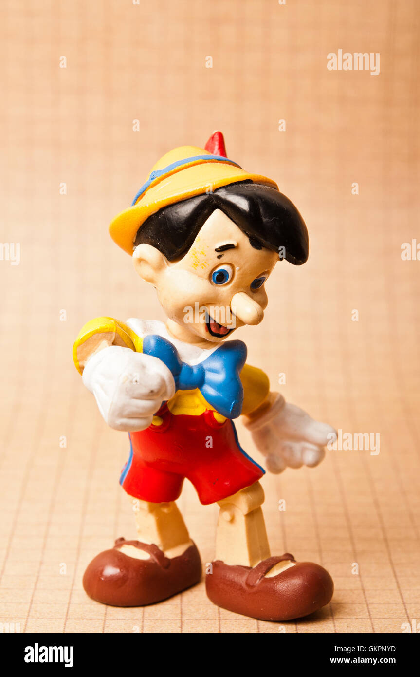Pinocchio figurina Foto Stock