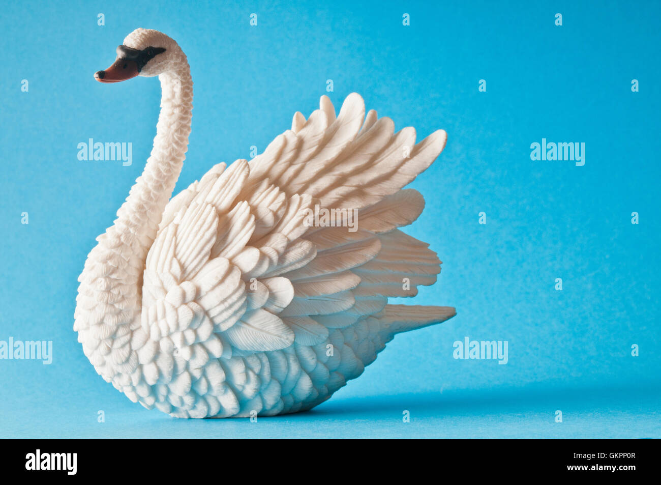Swan scultura decorativa Foto Stock