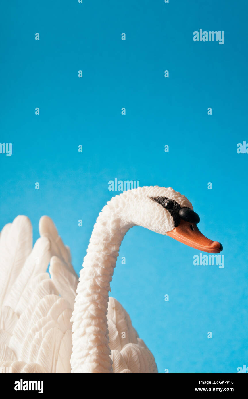 Swan scultura decorativa Foto Stock