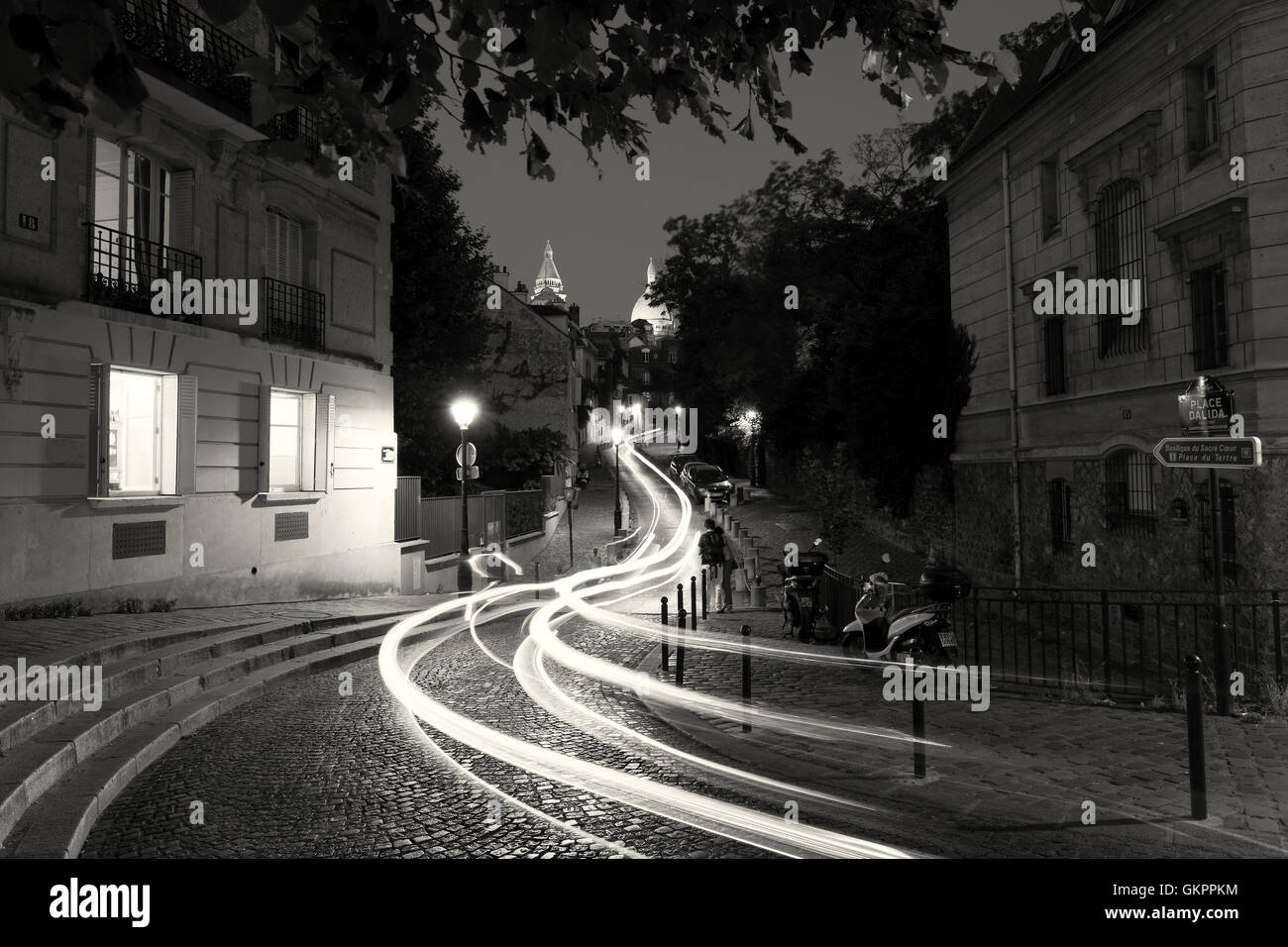 Posizionare Dalida, Montmartre, Parigi, Ile-de-France, Francia Foto Stock